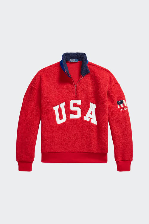 Polo - Sweatshirt - Taille M Rouge