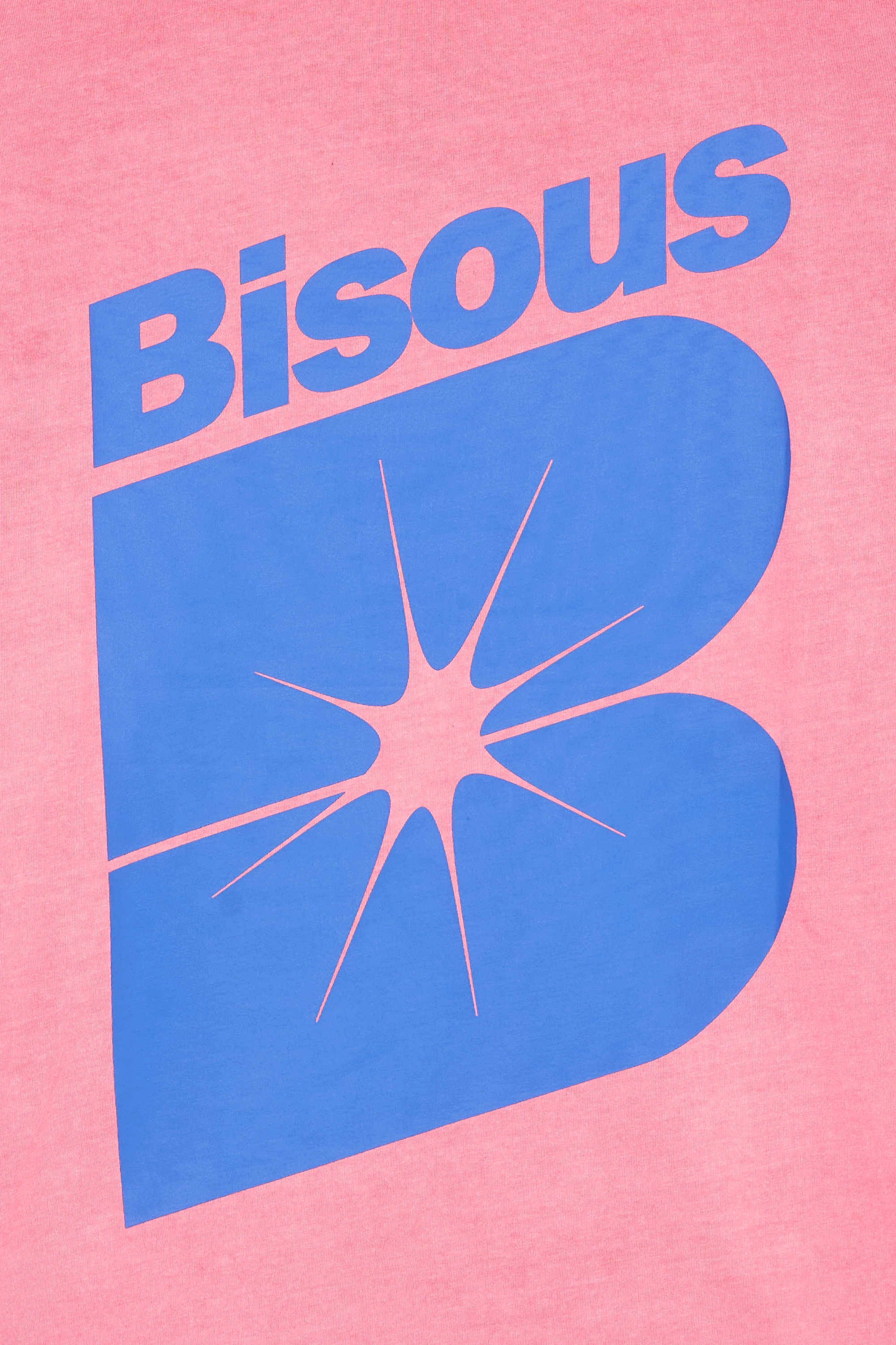 Regular-fit round-neck cotton T-shirt | Pink BISOUS SKATEBOARDS Men