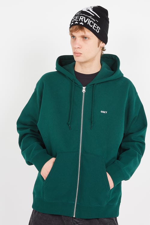 OBEY Hoodie Vert