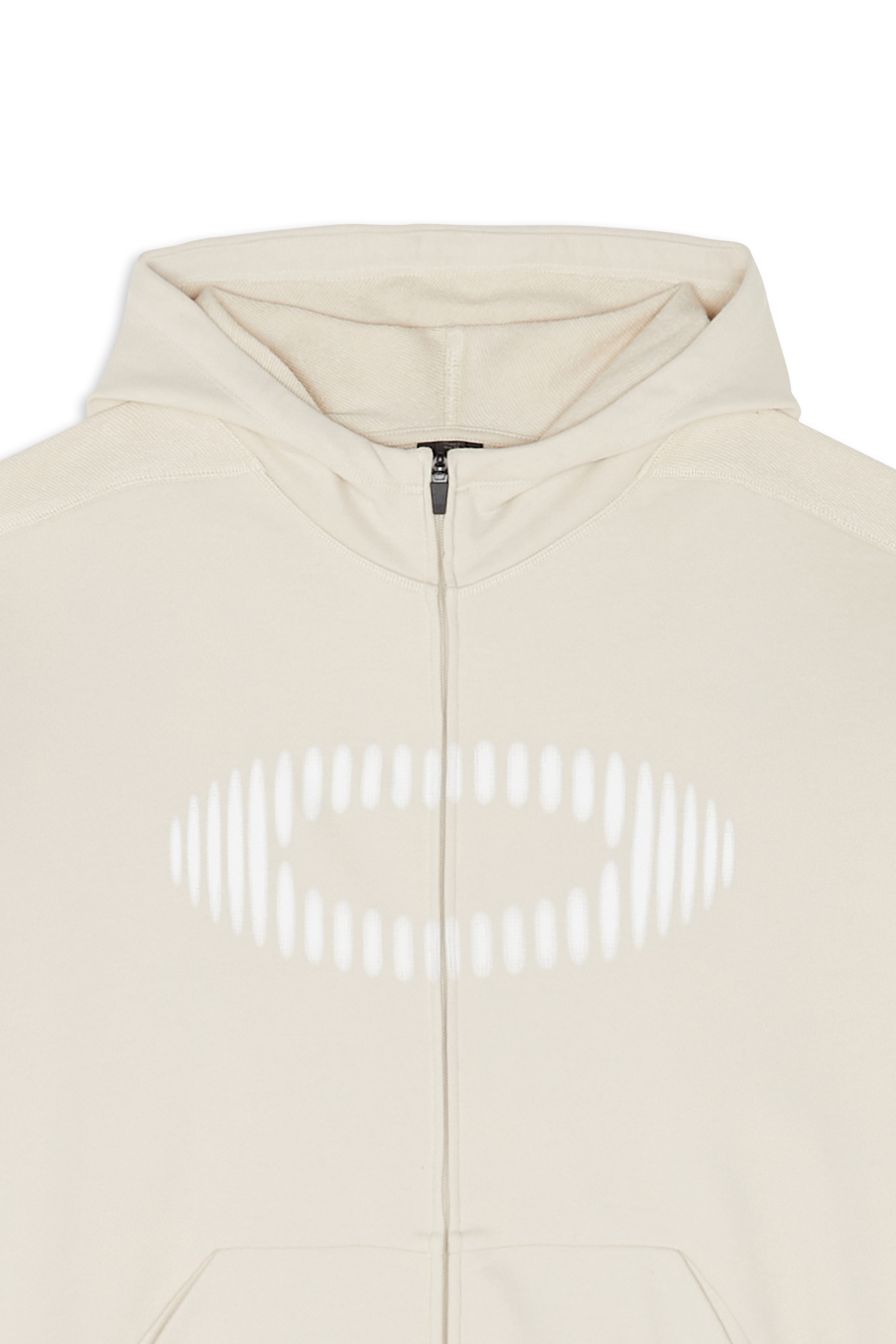 Hoodie zippé Blanc