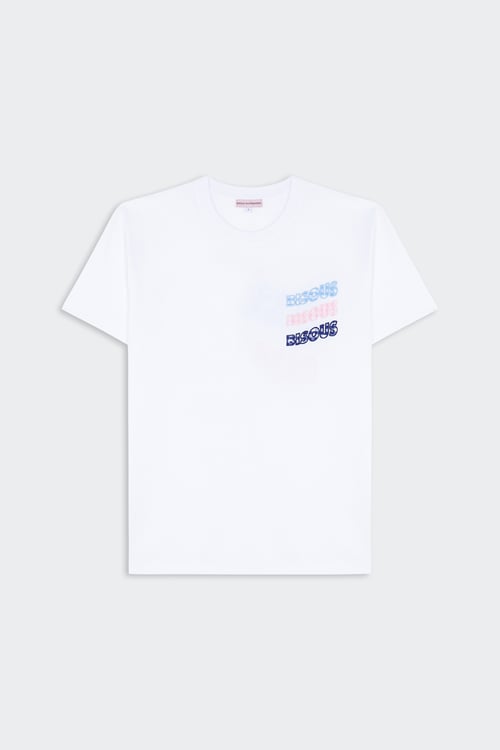 BISOUS SKATEBOARDS T-shirt Blanc