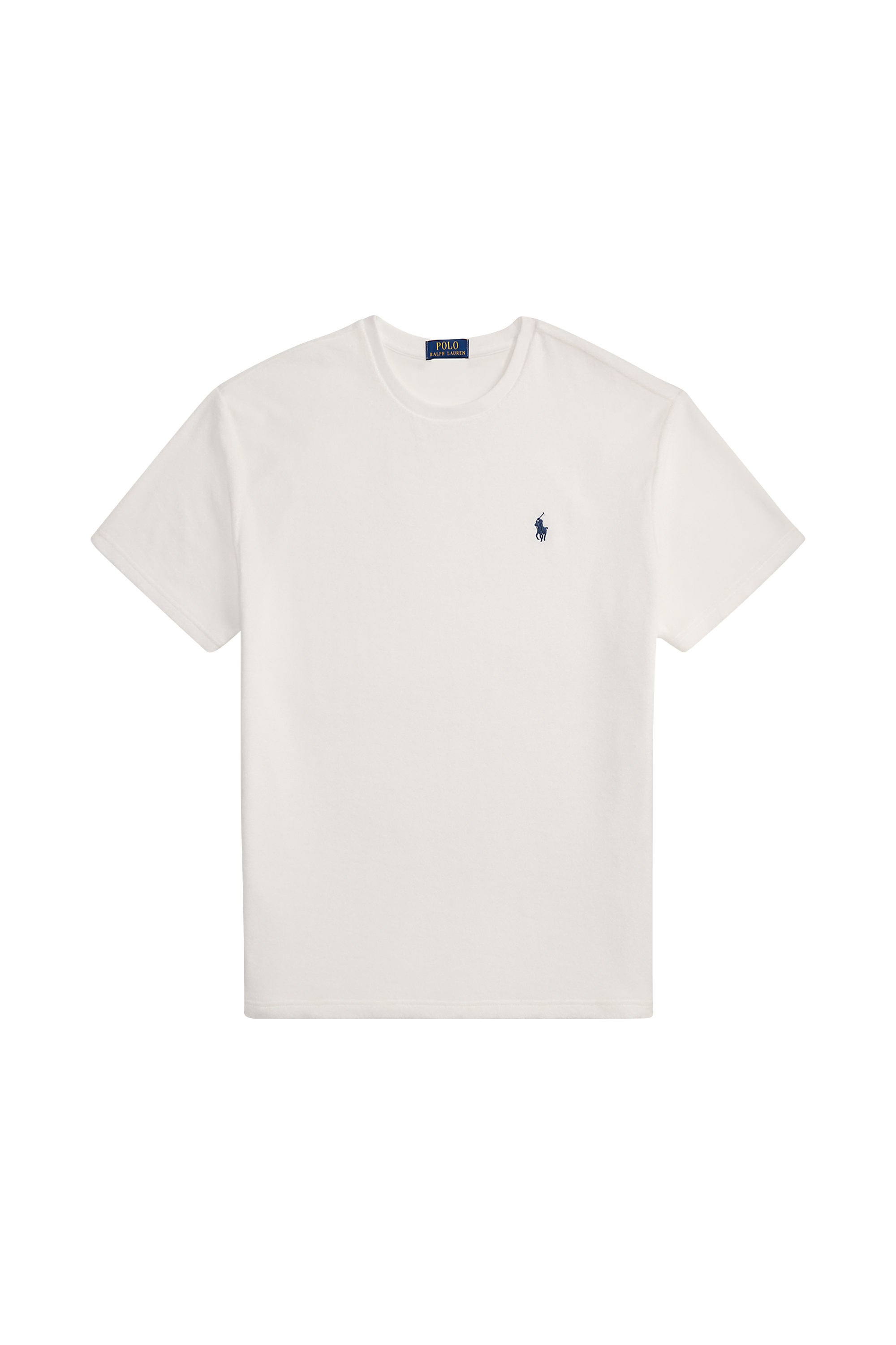 Regular-fit round-neck cotton T-shirt Classic Fit Terry T-Shirt White