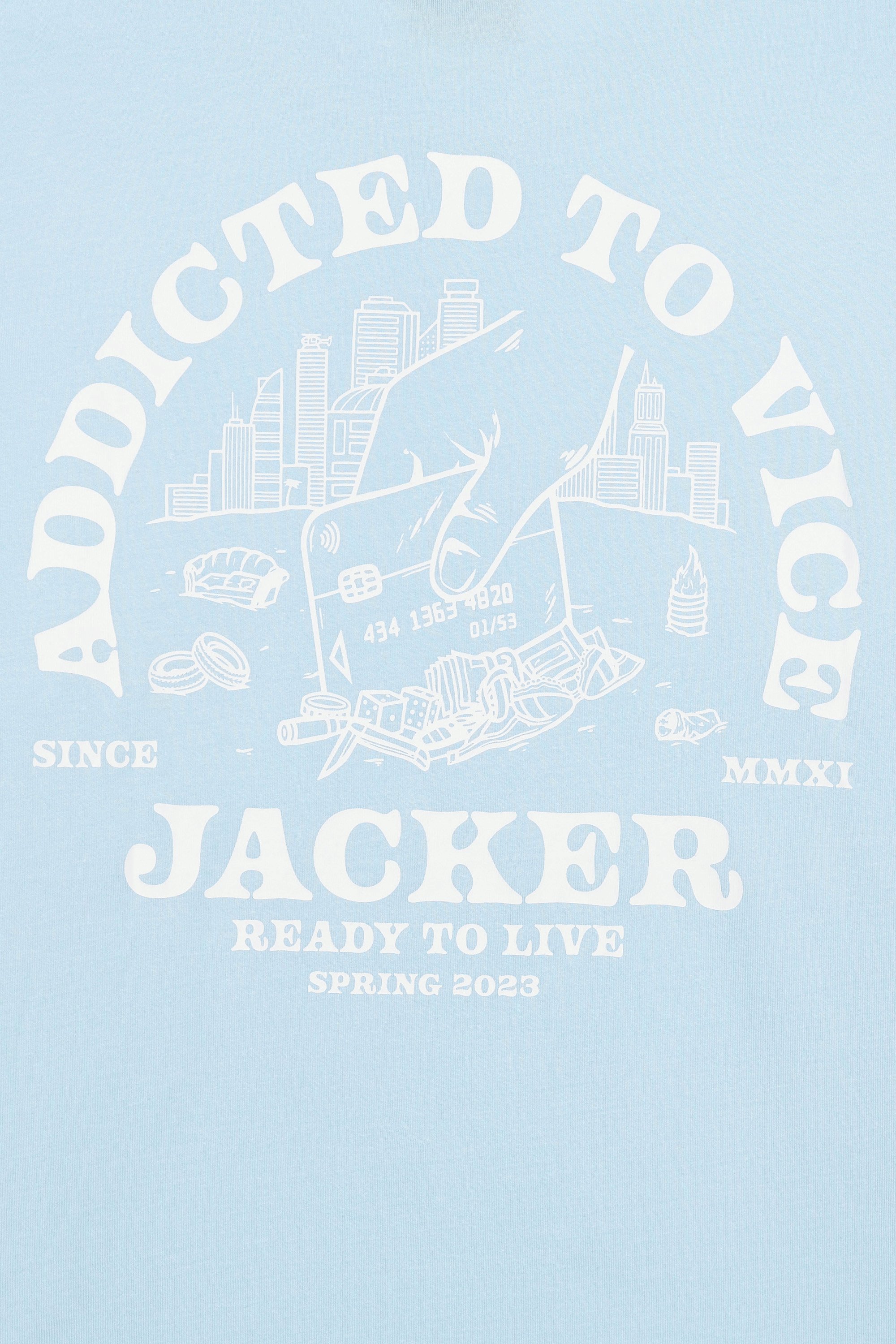 T-shirt | Bleu by JACKER T-shirt Bleu
