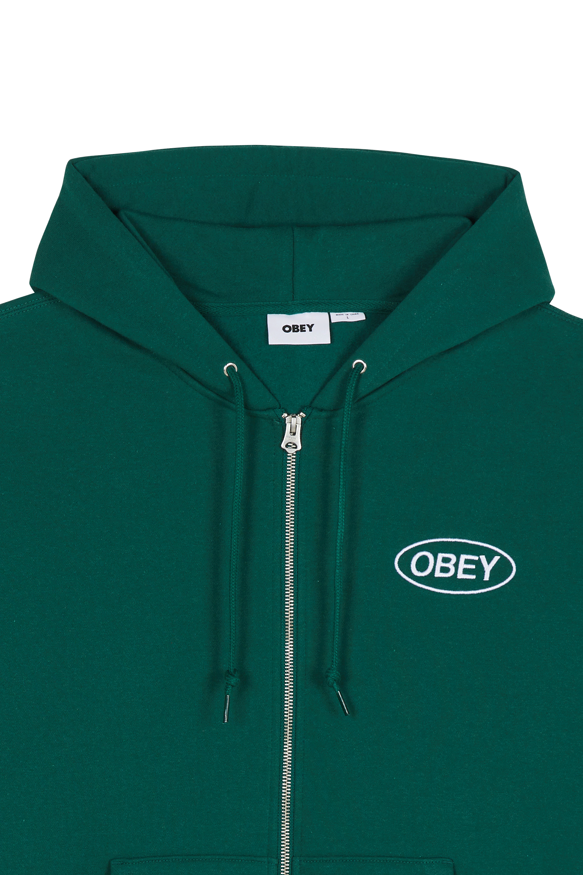 Hoodie zippé Vert