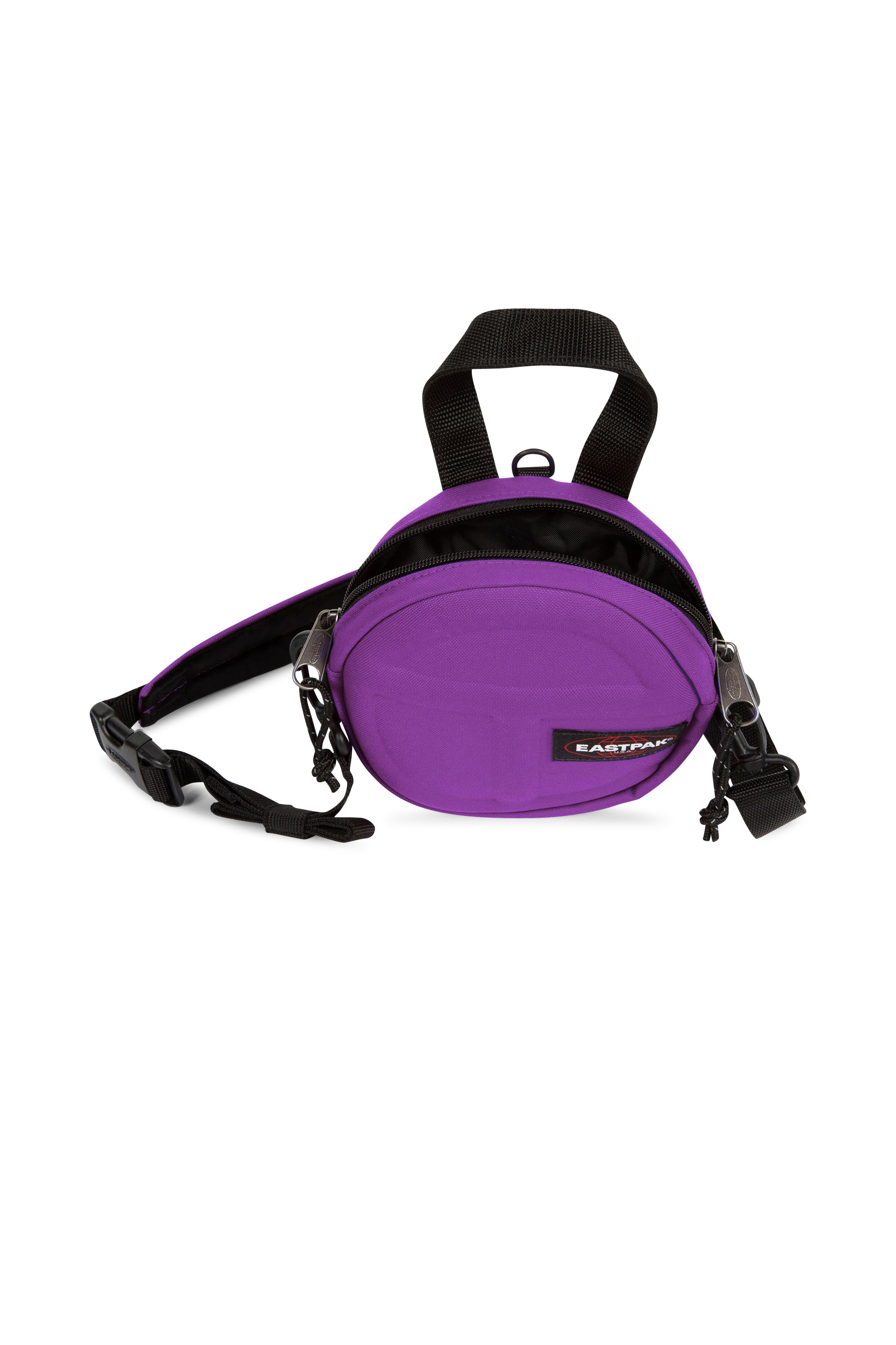 Straight checked wool-blend pants | Purple EASTPAK Women