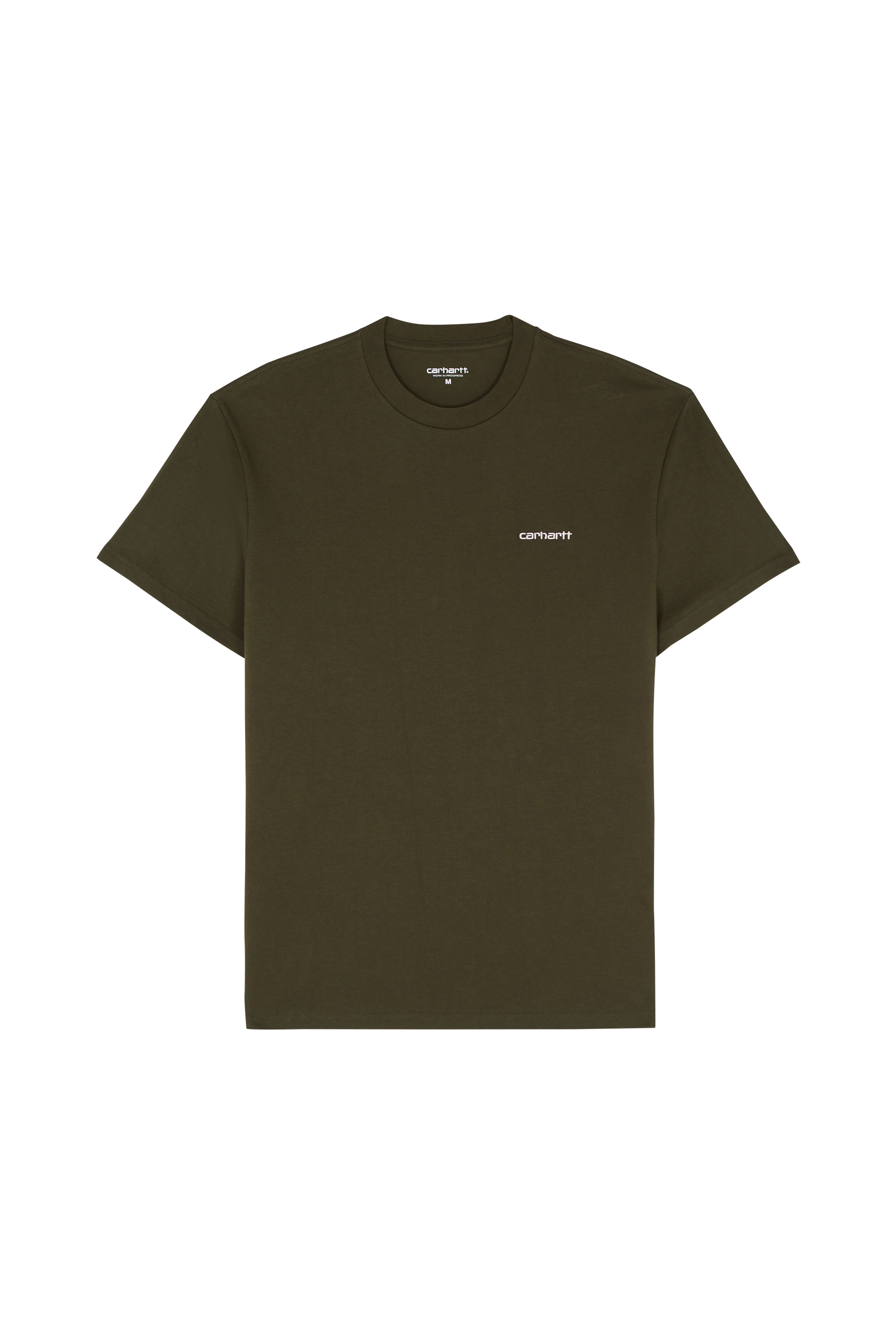 Regular-fit round-neck cotton T-shirt Khaki