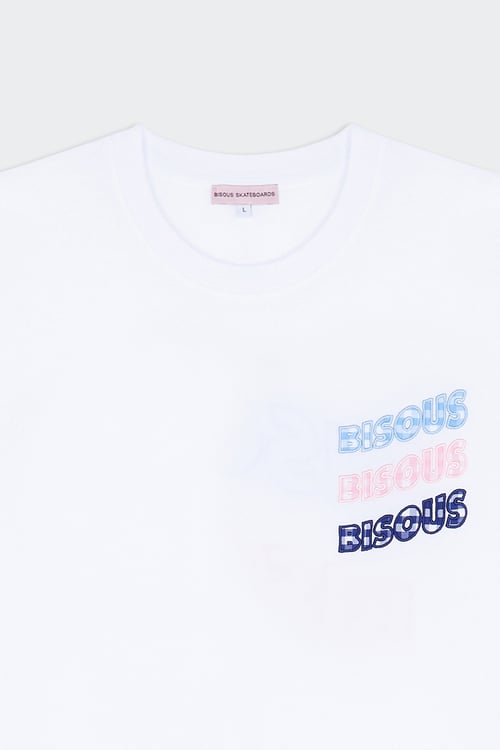BISOUS SKATEBOARDS T-shirt Blanc
