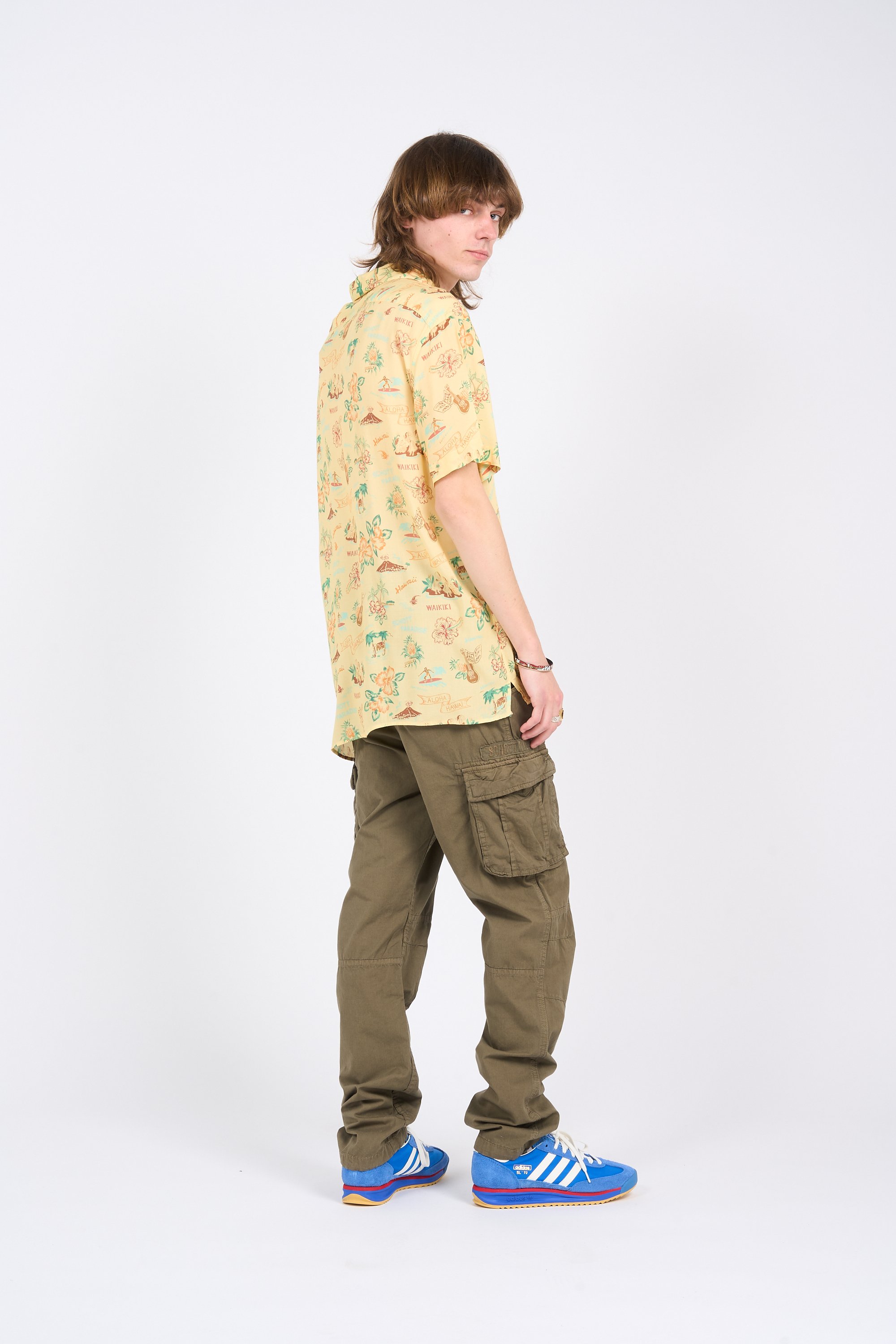 Belted combat pants Green