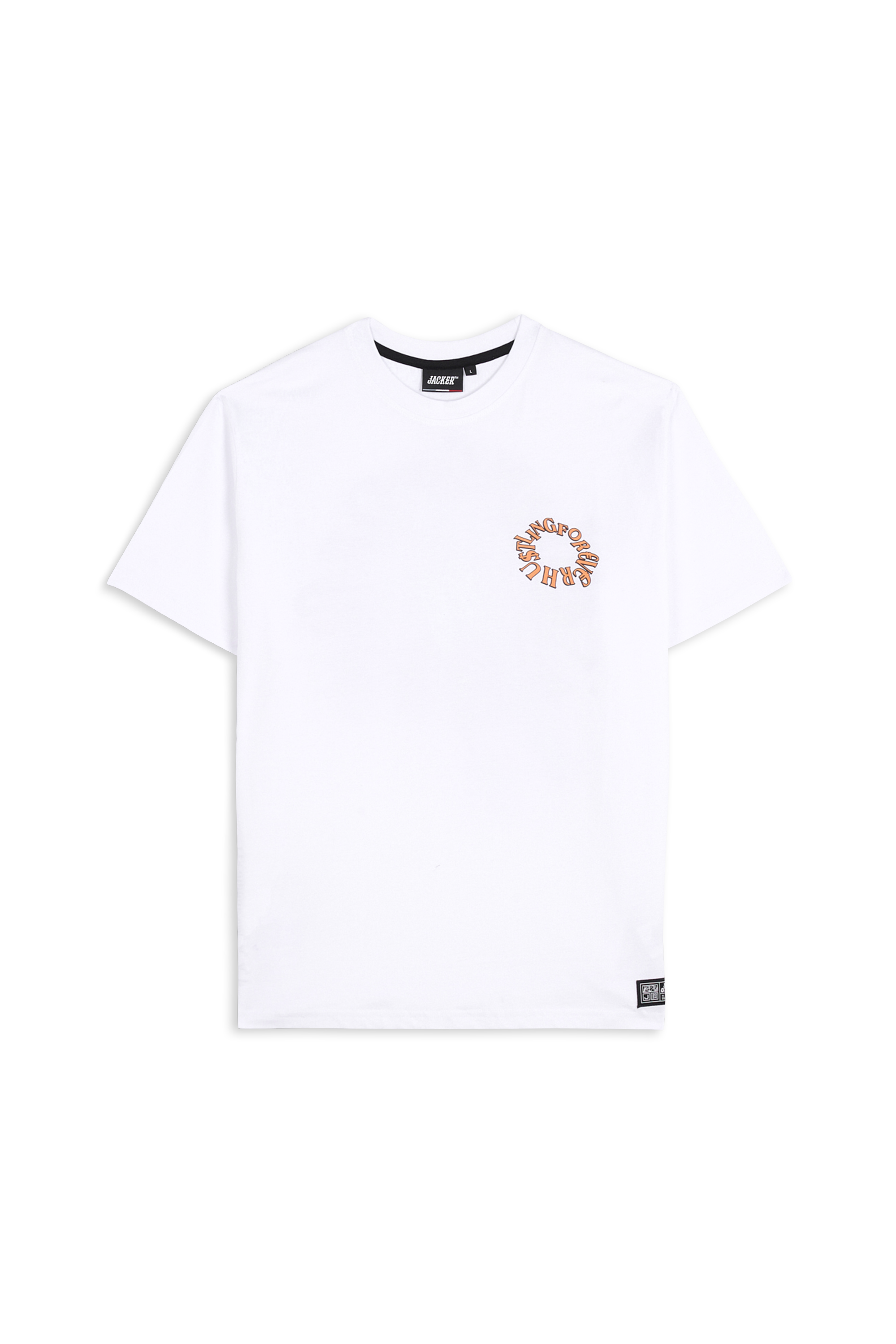 Regular-fit round-neck cotton T-shirt White