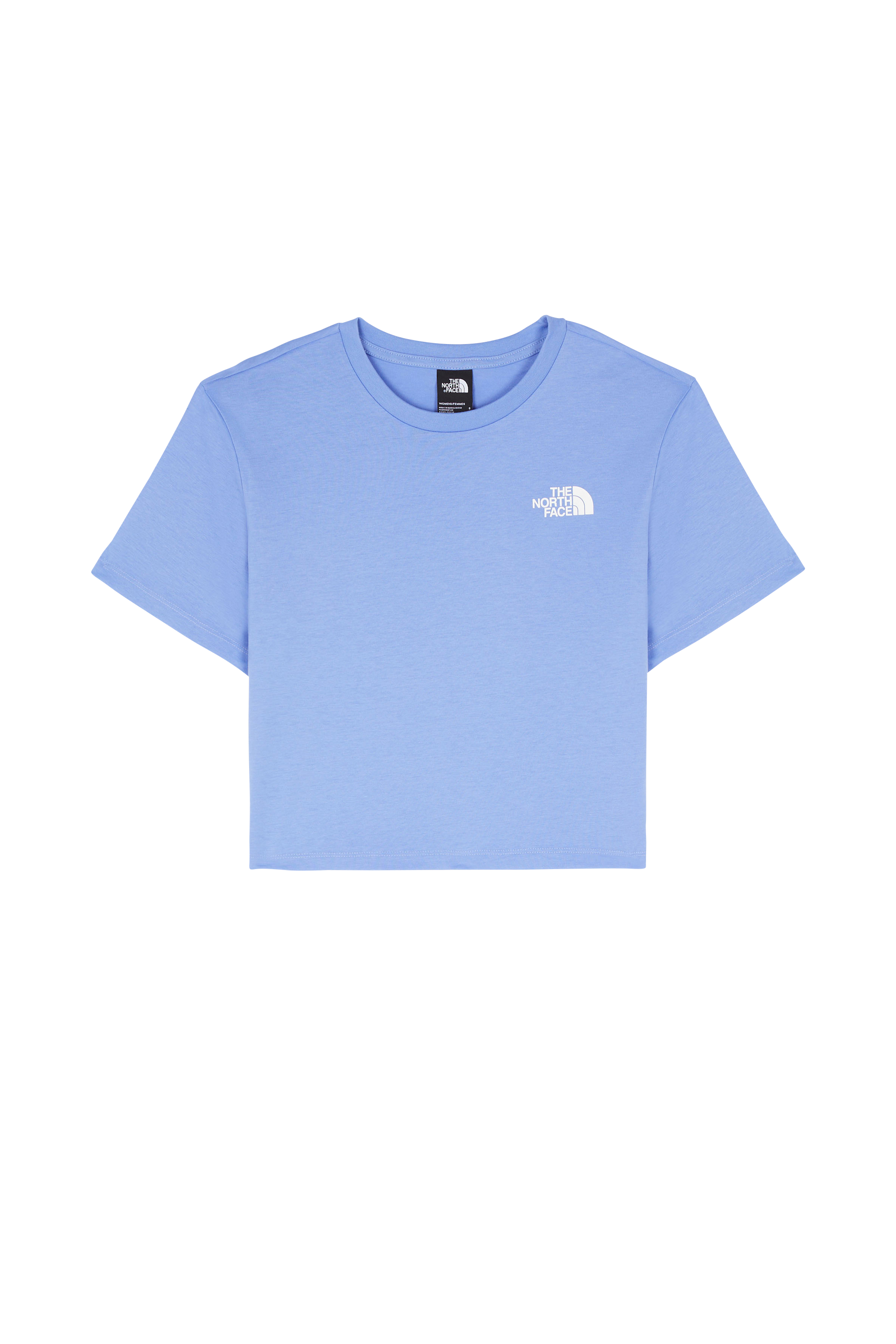 Regular-fit round-neck cotton T-shirt Blue