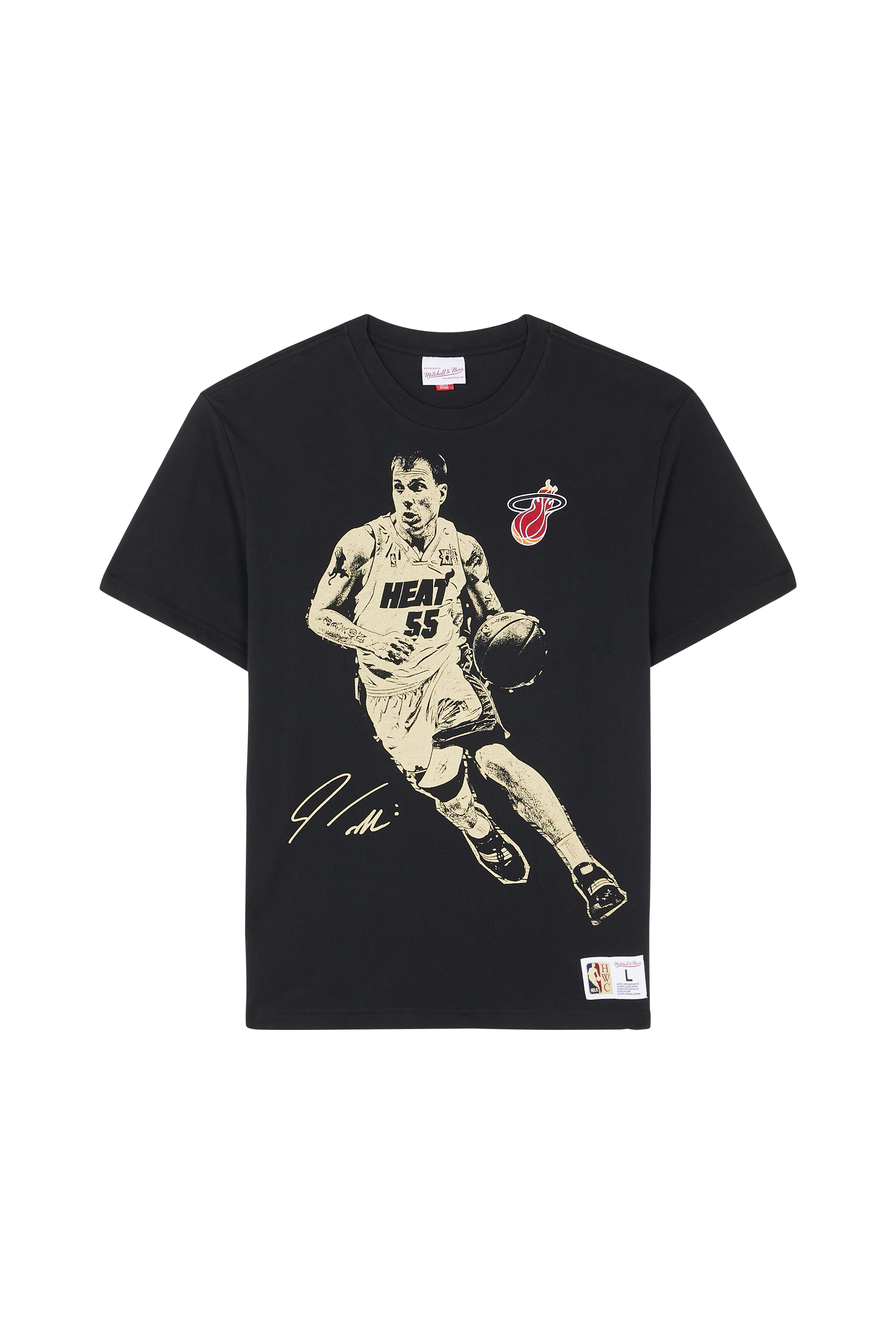 Regular-fit round-neck cotton T-shirt Black
