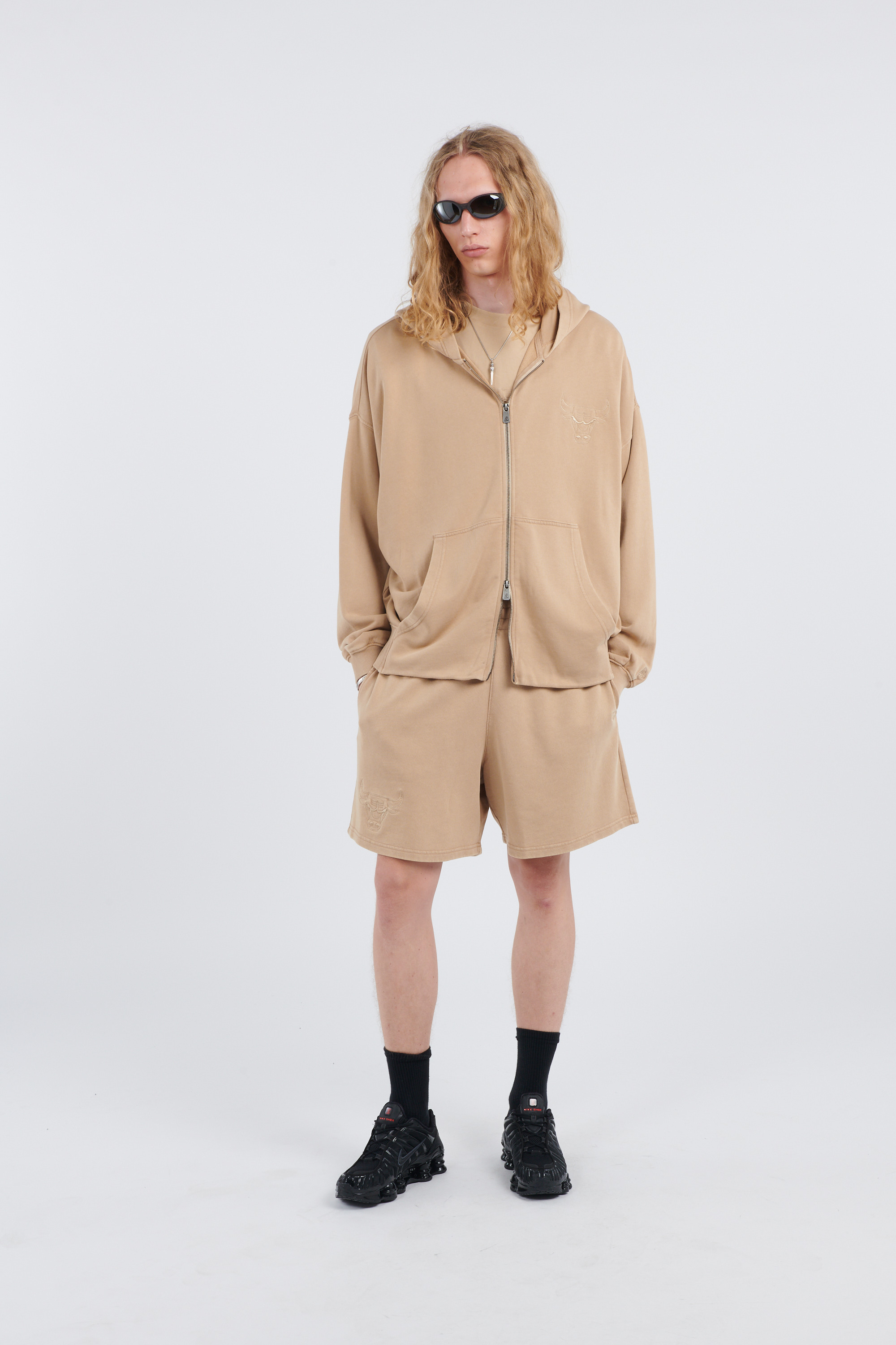 Hoodie zippé Jaune