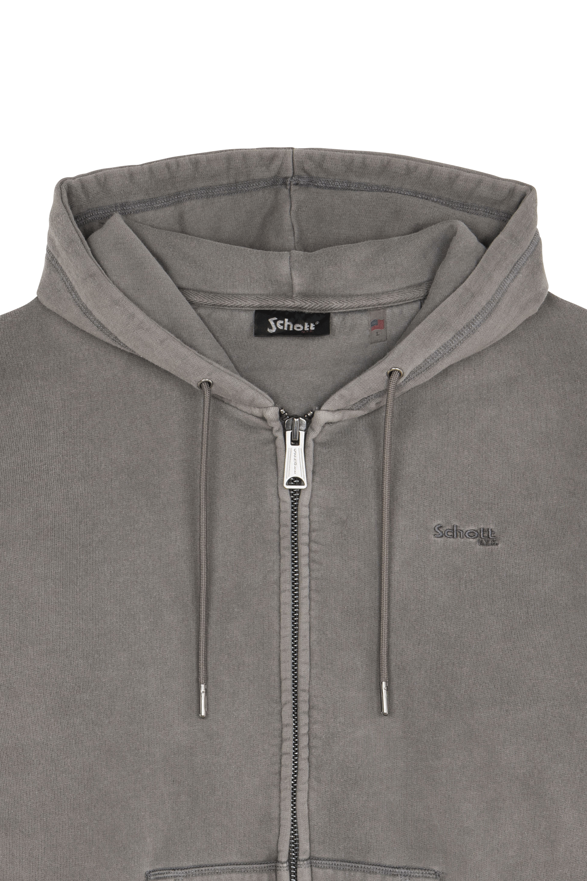 Hoodie zippé Gris