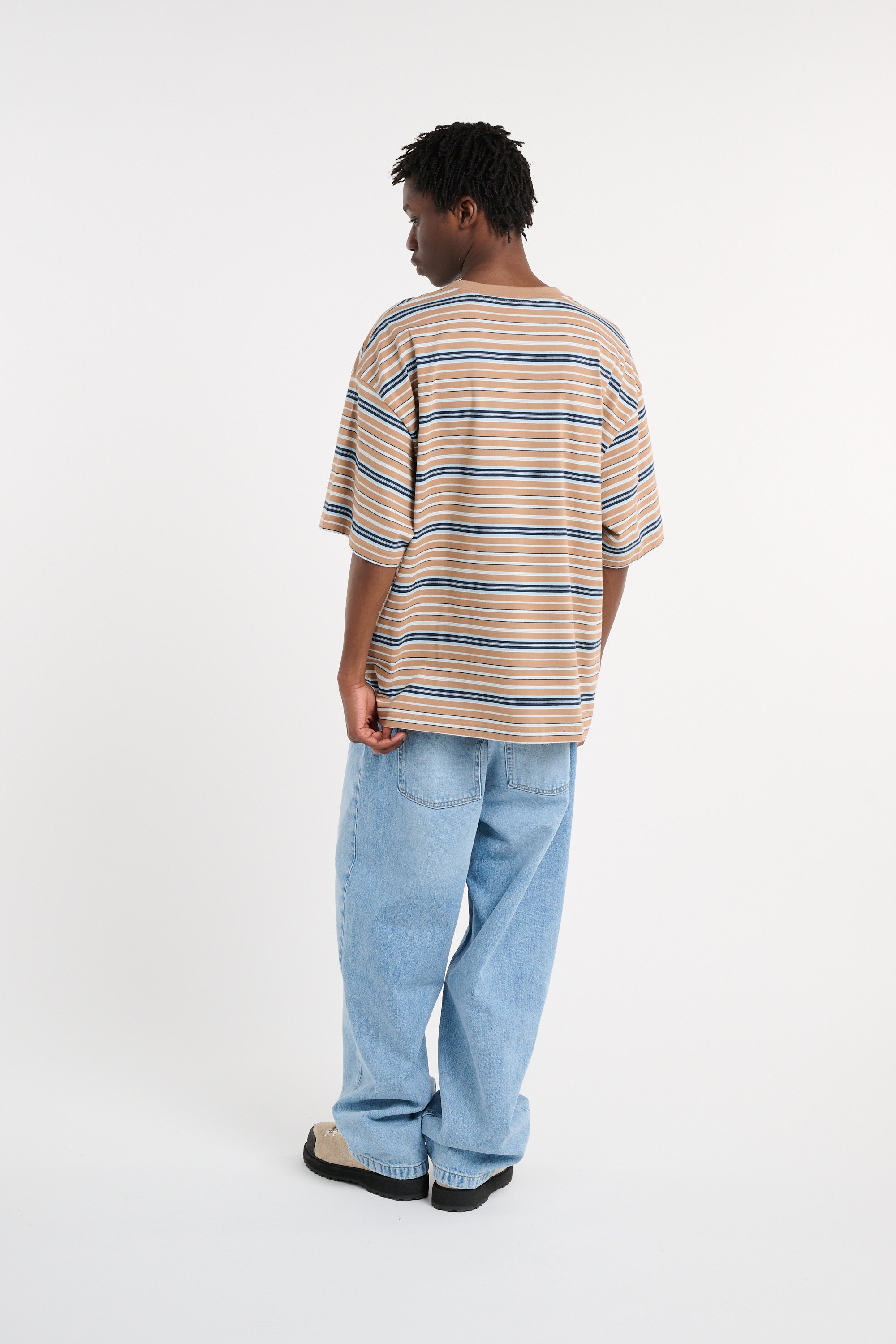 Regular-fit round-neck cotton T-shirt Multicolored