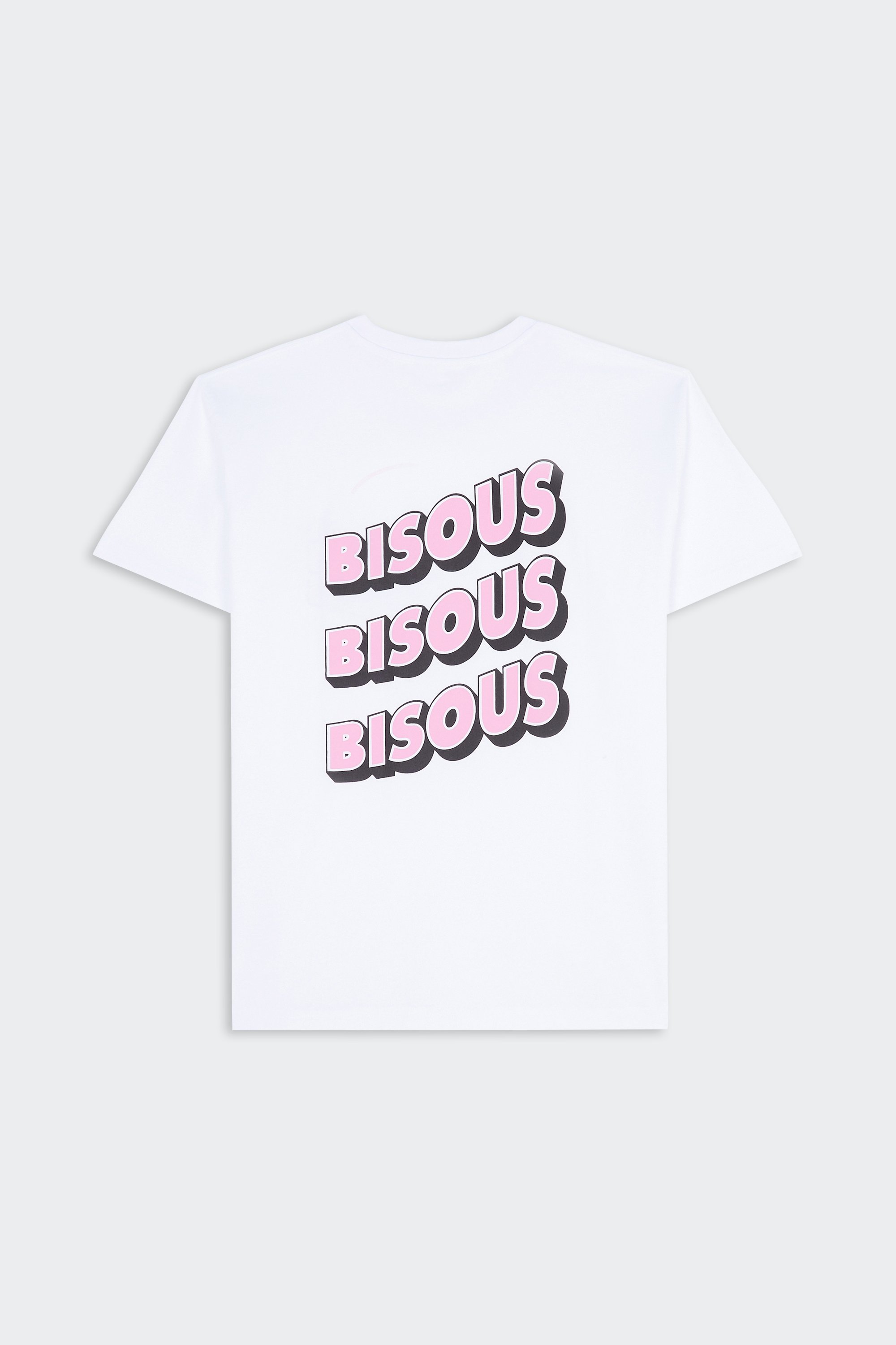 Regular-fit round-neck cotton T-shirt | White by BISOUS SKATEBOARDS Regular-fit round-neck cotton T-shirt White