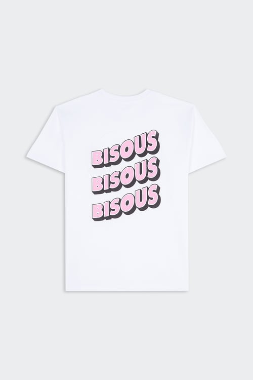 BISOUS SKATEBOARDS T-shirt Blanc