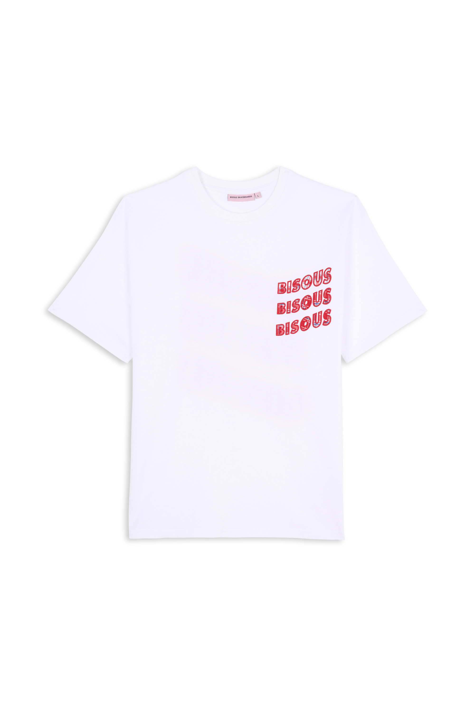 Regular-fit round-neck cotton T-shirt | White BISOUS SKATEBOARDS Men