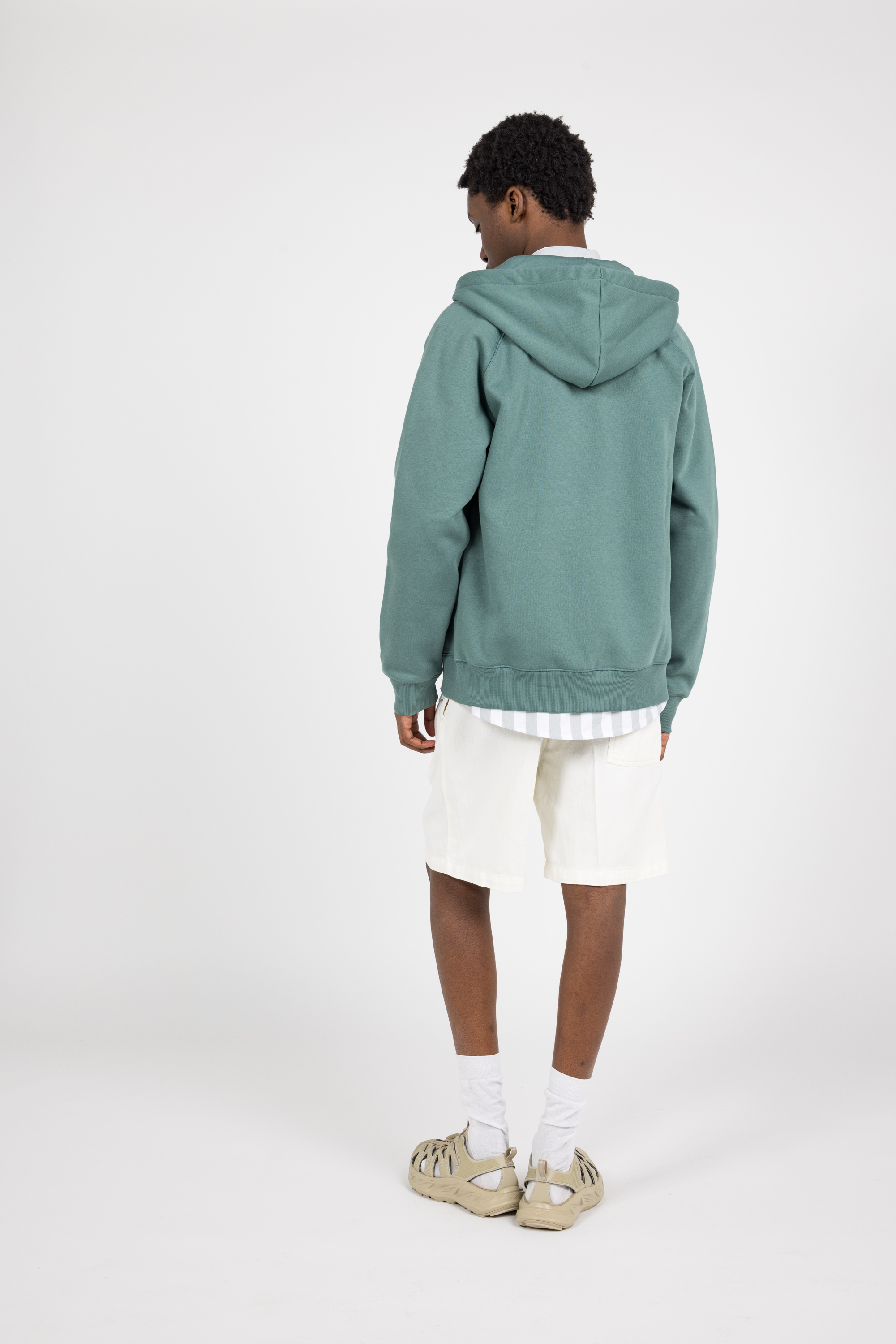 Hoodie zippé Vert