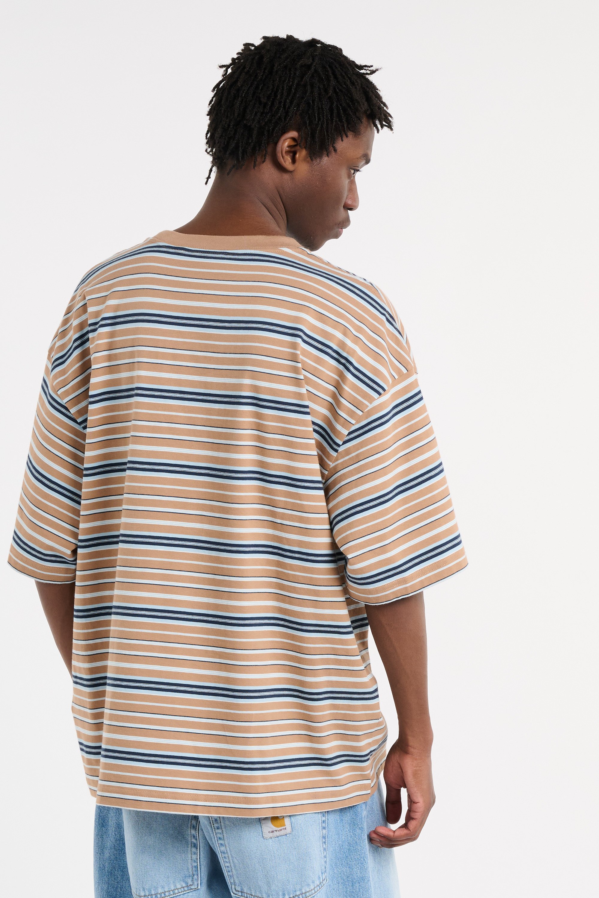 Regular-fit round-neck cotton T-shirt Multicolored