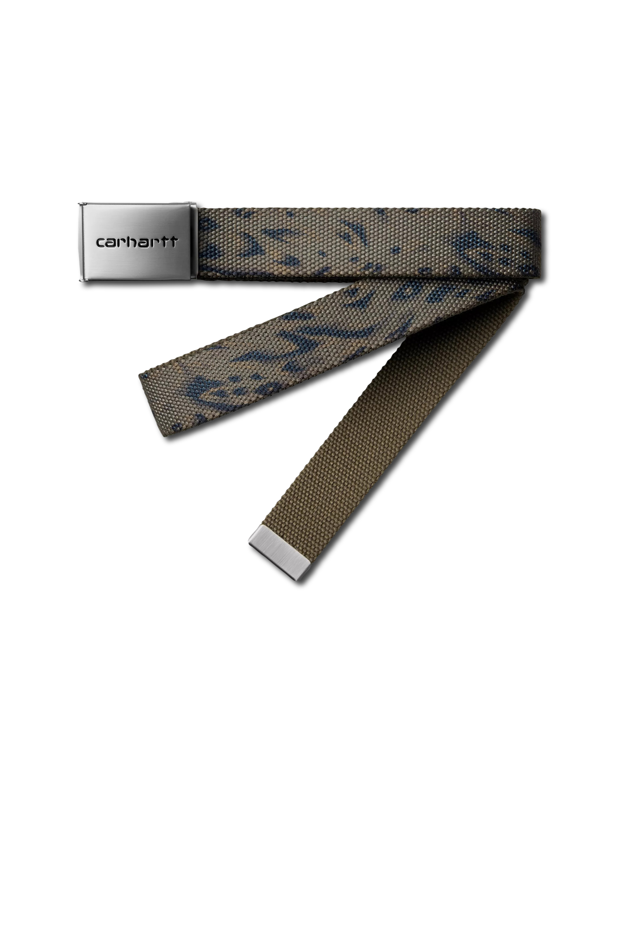 Ceinture CLIP BELT CHROME Duck feather print- cypress