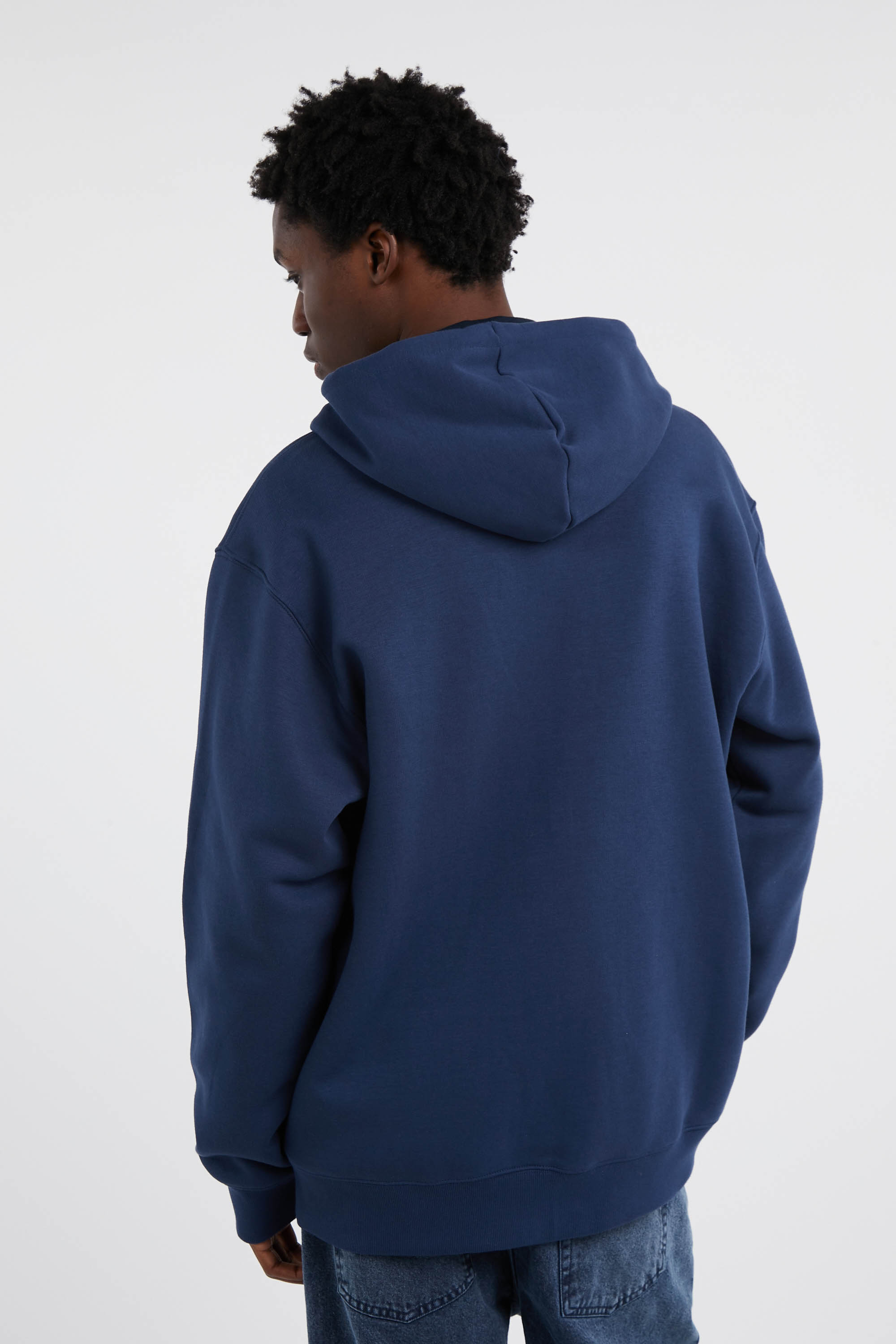  Hoodie zippé Bleu