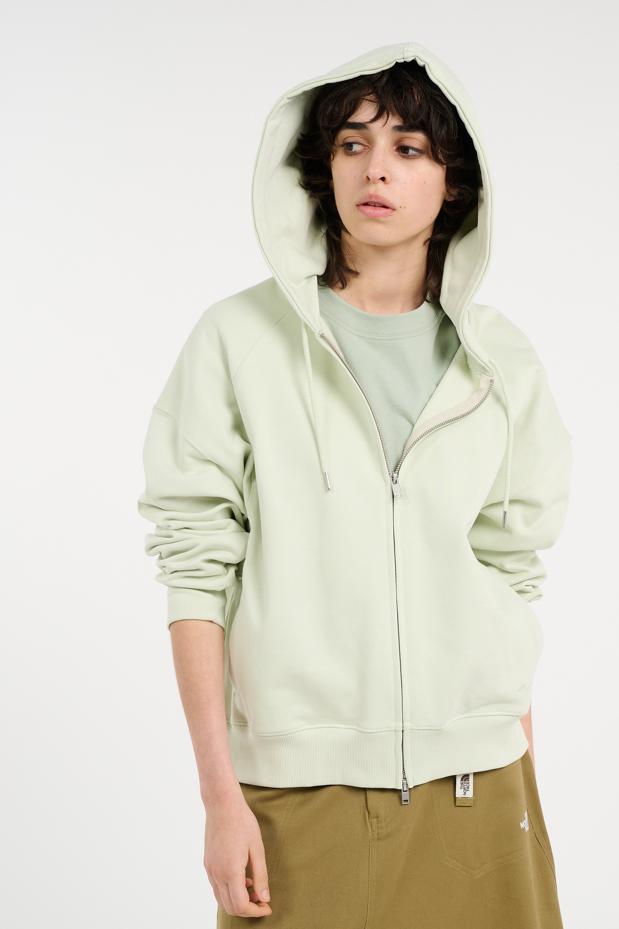 Hoodie zippé | Vert RAINS Femme
