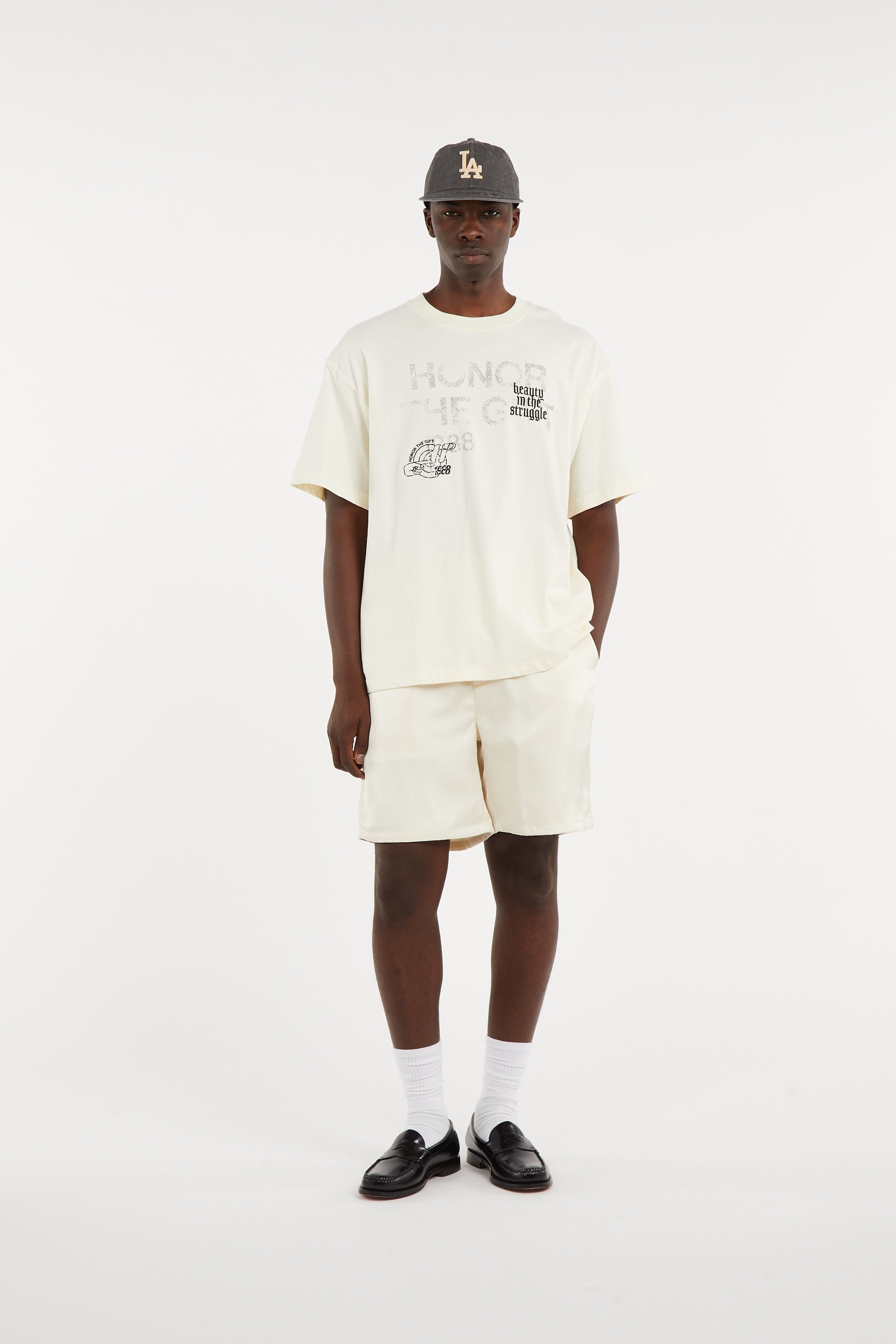 T-shirt HONOR THE GIFT Beige