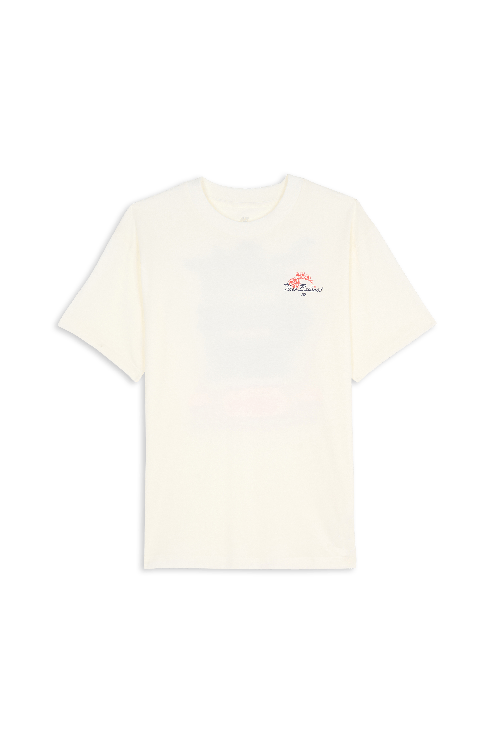 Regular-fit round-neck cotton T-shirt NEW BALANCE Beige