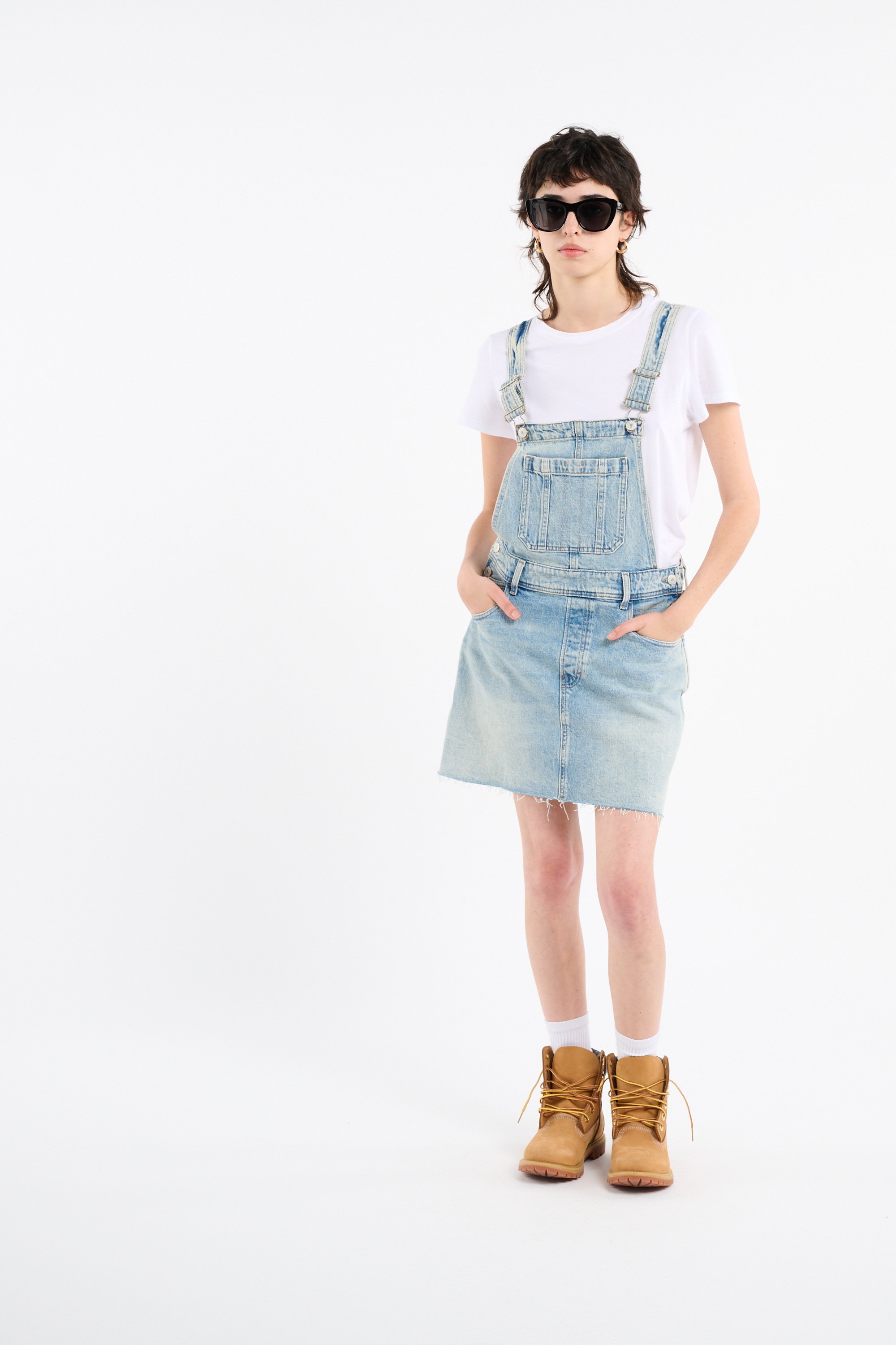 Salopette en coton mélangé TOMMY JEANS Bleu