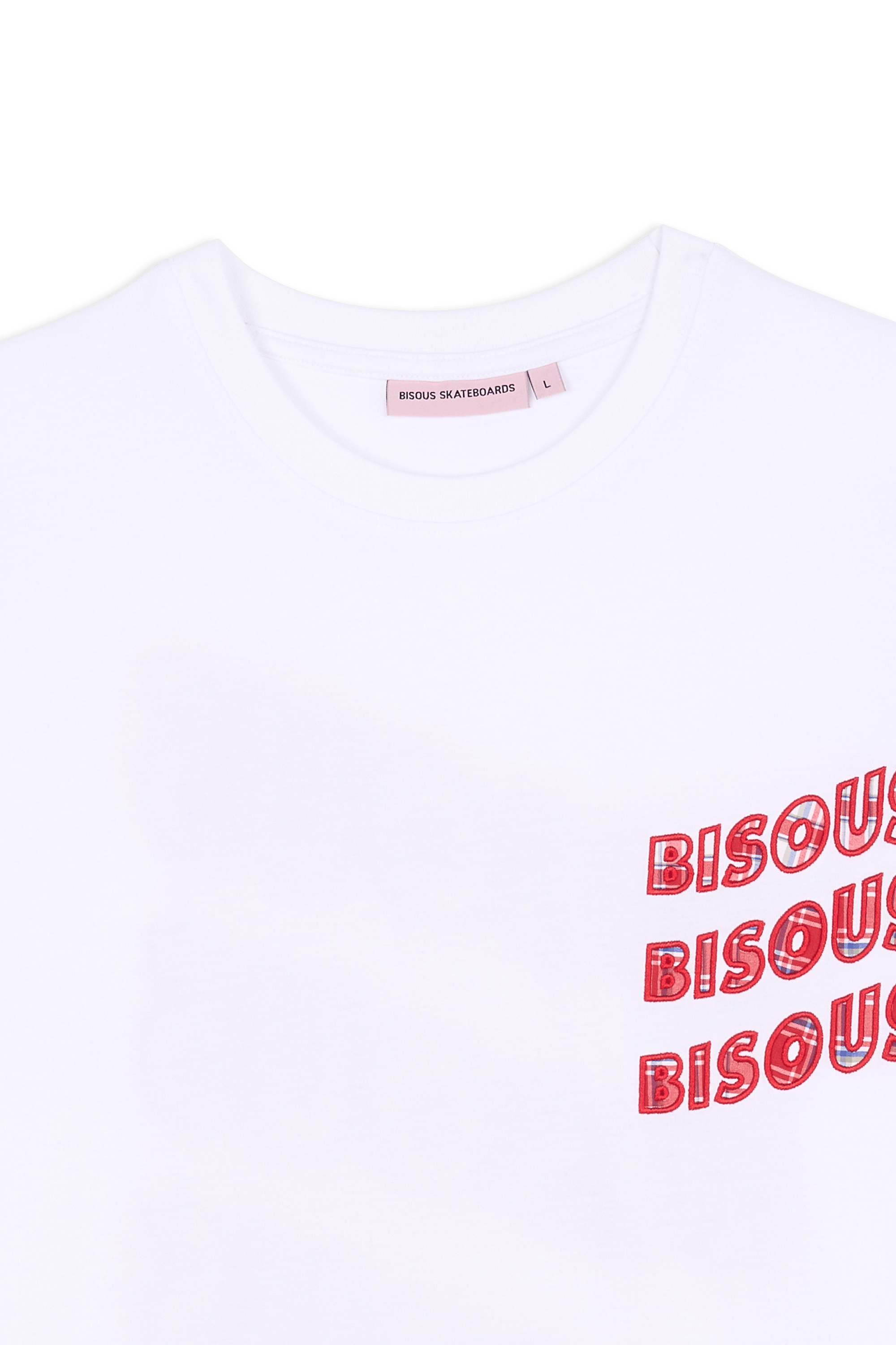 Regular-fit round-neck cotton T-shirt | White BISOUS SKATEBOARDS Men