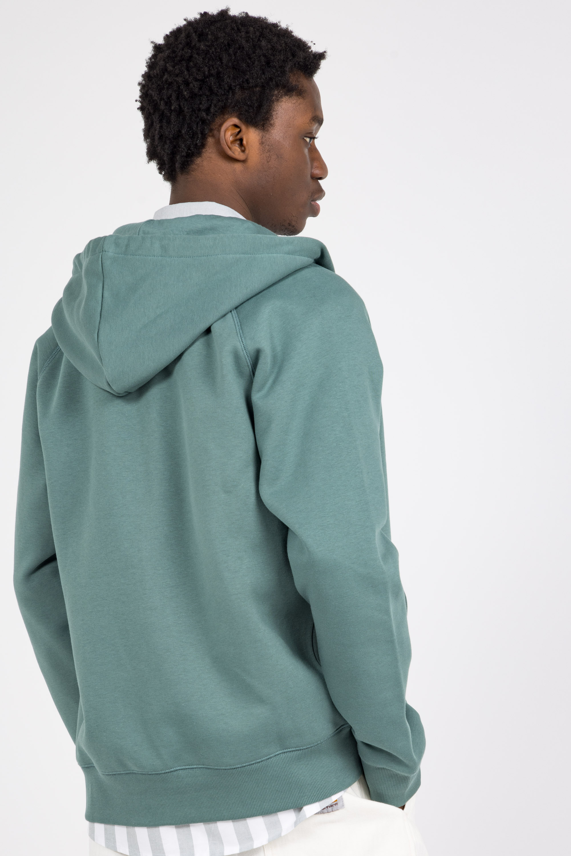 Hoodie zippé Vert