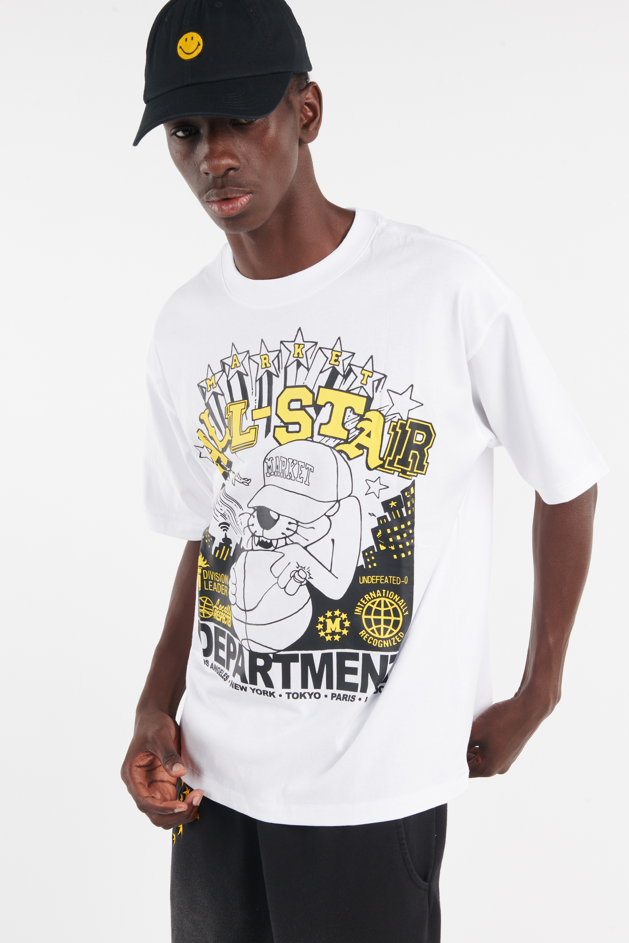 Regular-fit round-neck cotton T-shirt White