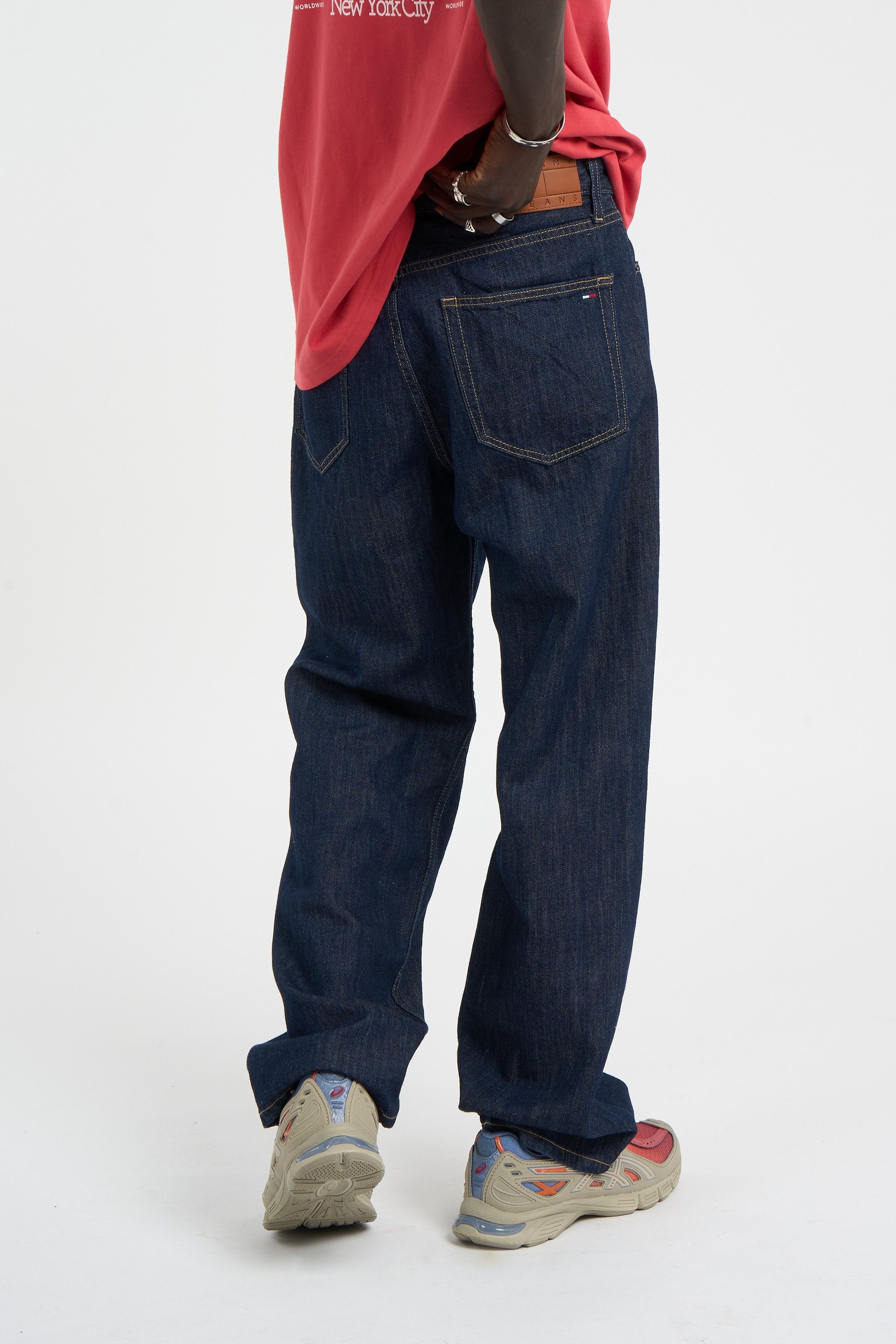 Jean droit en coton mélangé | Bleu TOMMY JEANS Homme