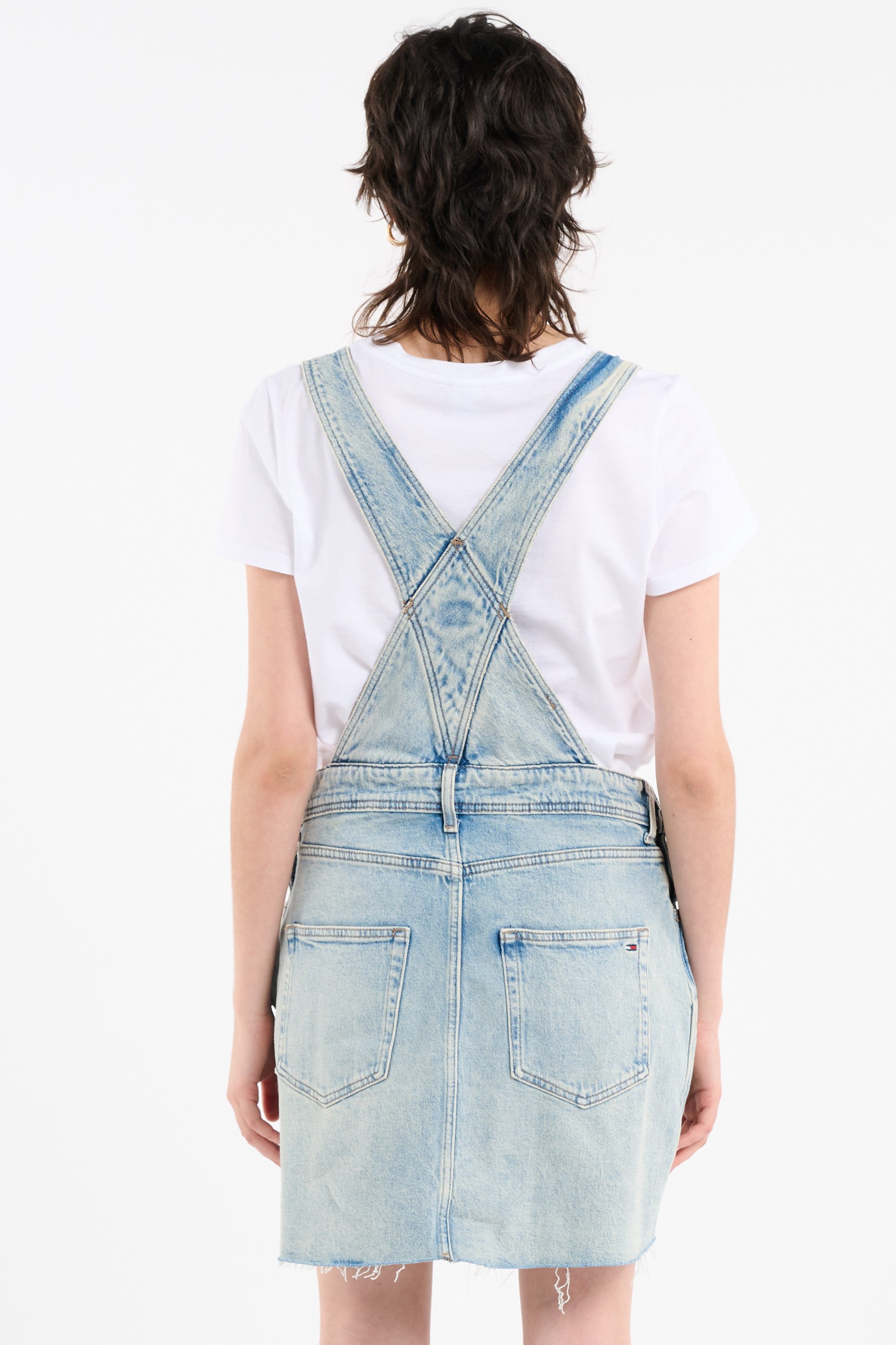 Salopette en coton mélangé | Bleu TOMMY JEANS Femme