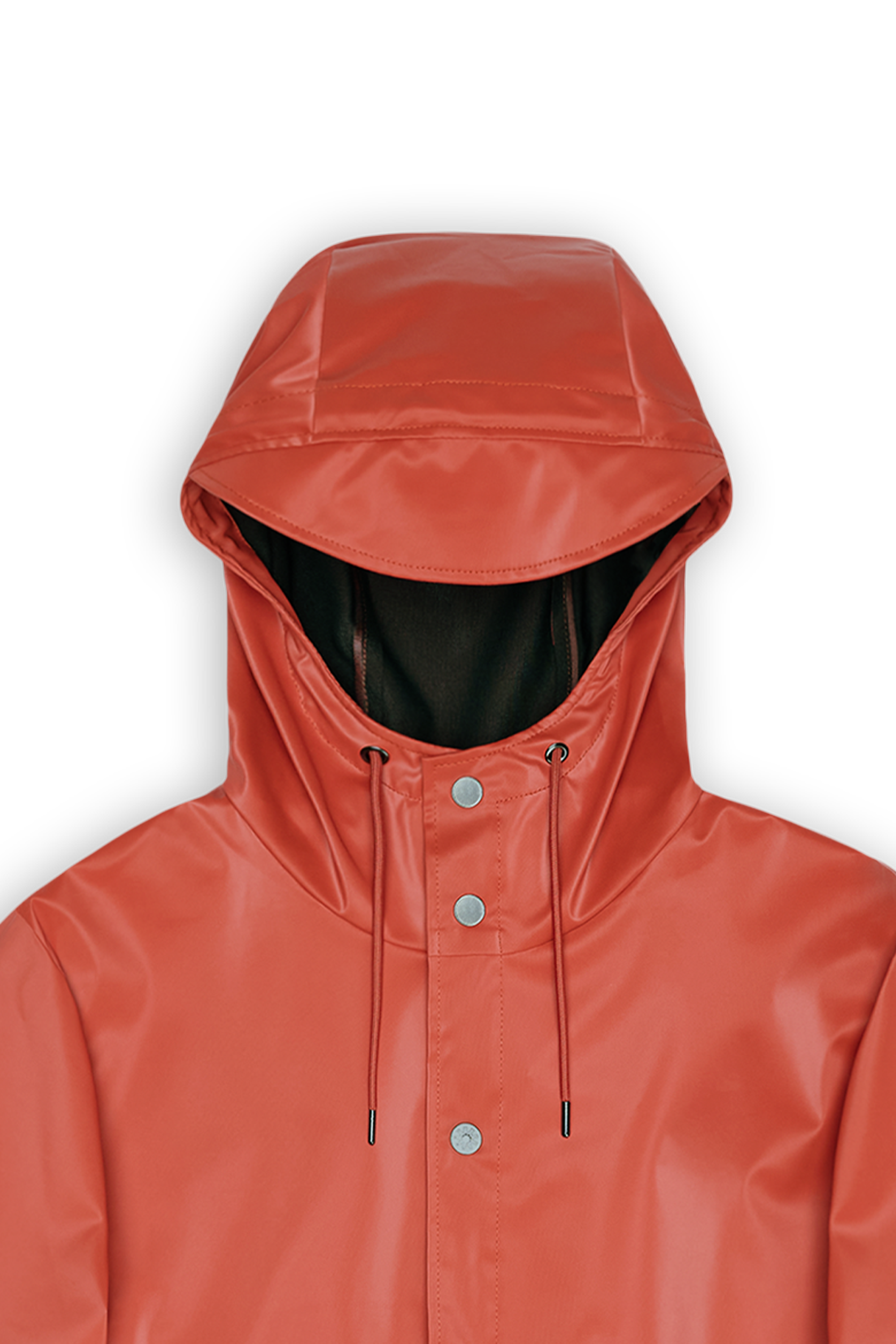 Coupe-vent imperméable à capuche RAINS Rouge