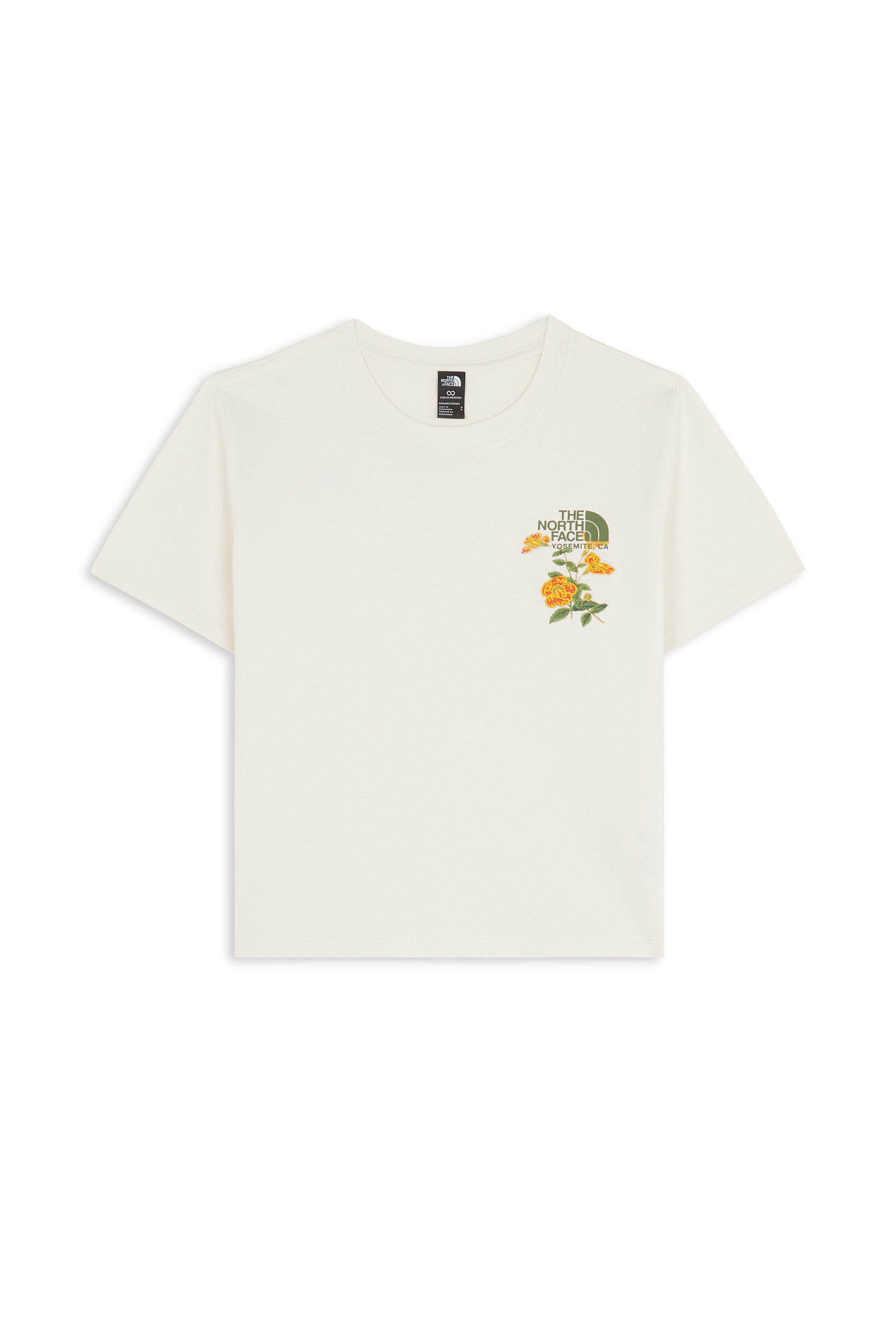 T-shirt FLORA EMBRO REGUL Blanc