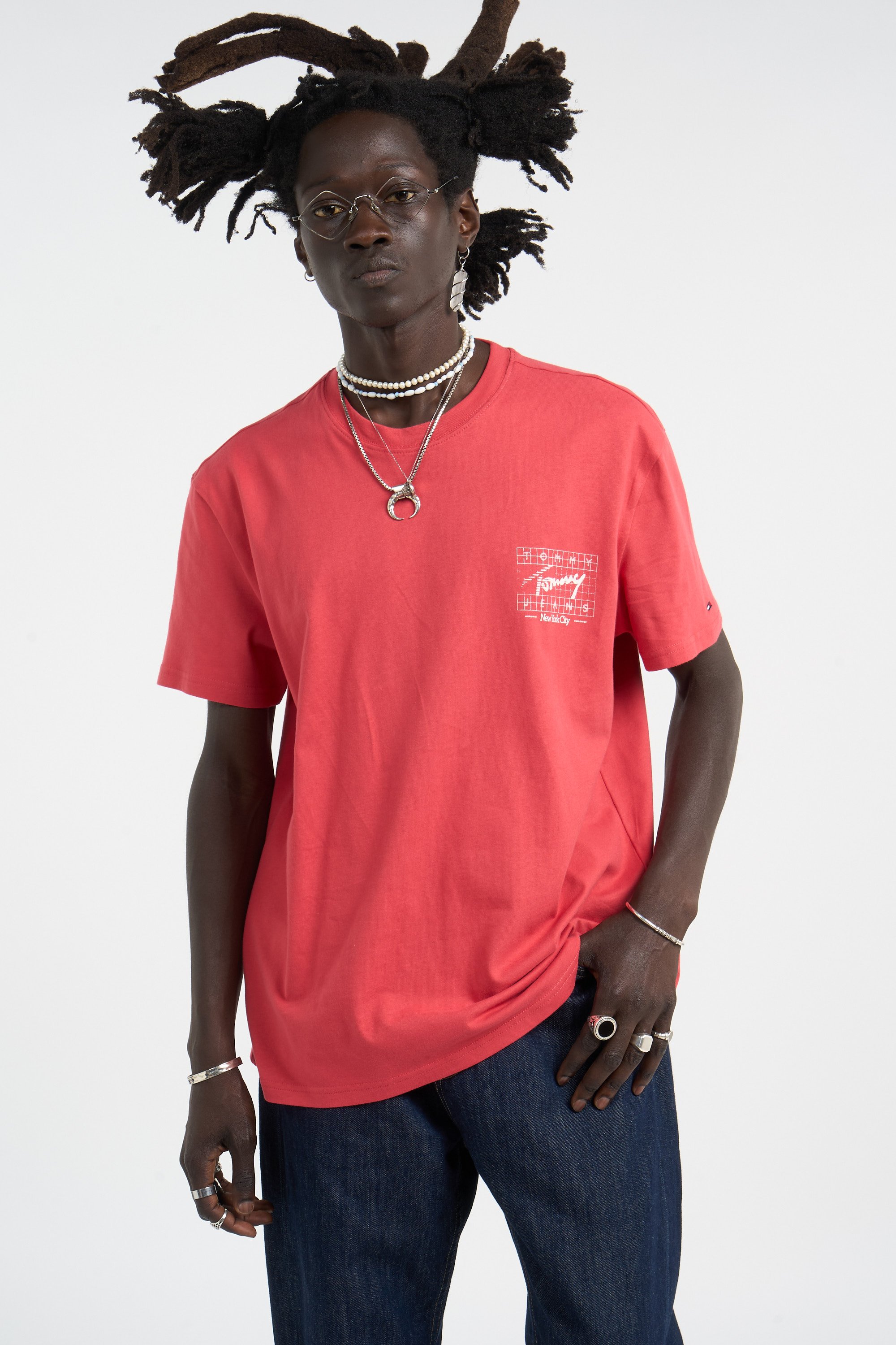 T-shirt | Rouge TOMMY JEANS Homme