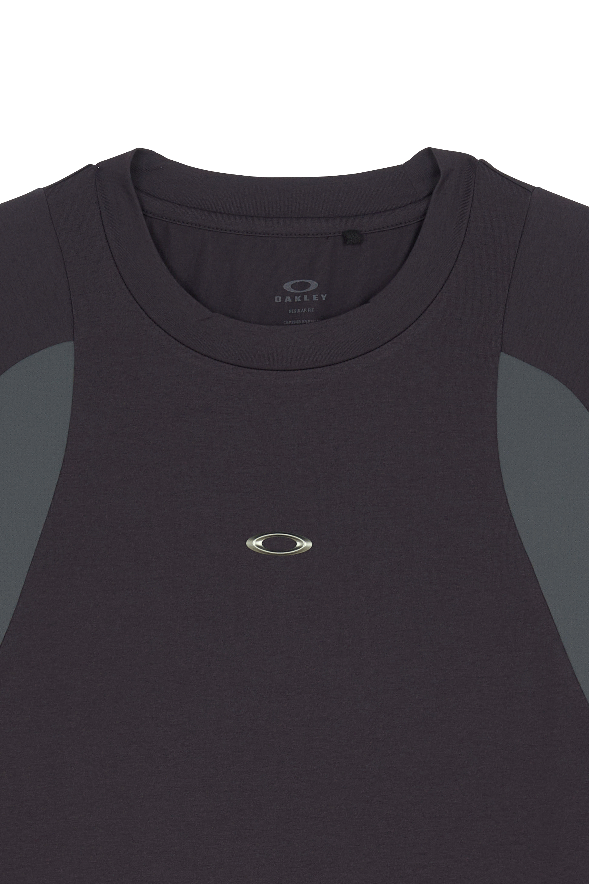 Regular-fit round-neck cotton T-shirt | Grey OAKLEY Men