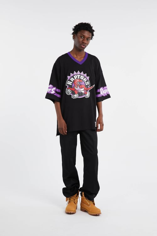 MITCHELL & NESS Regular-fit round-neck cotton T-shirt Black