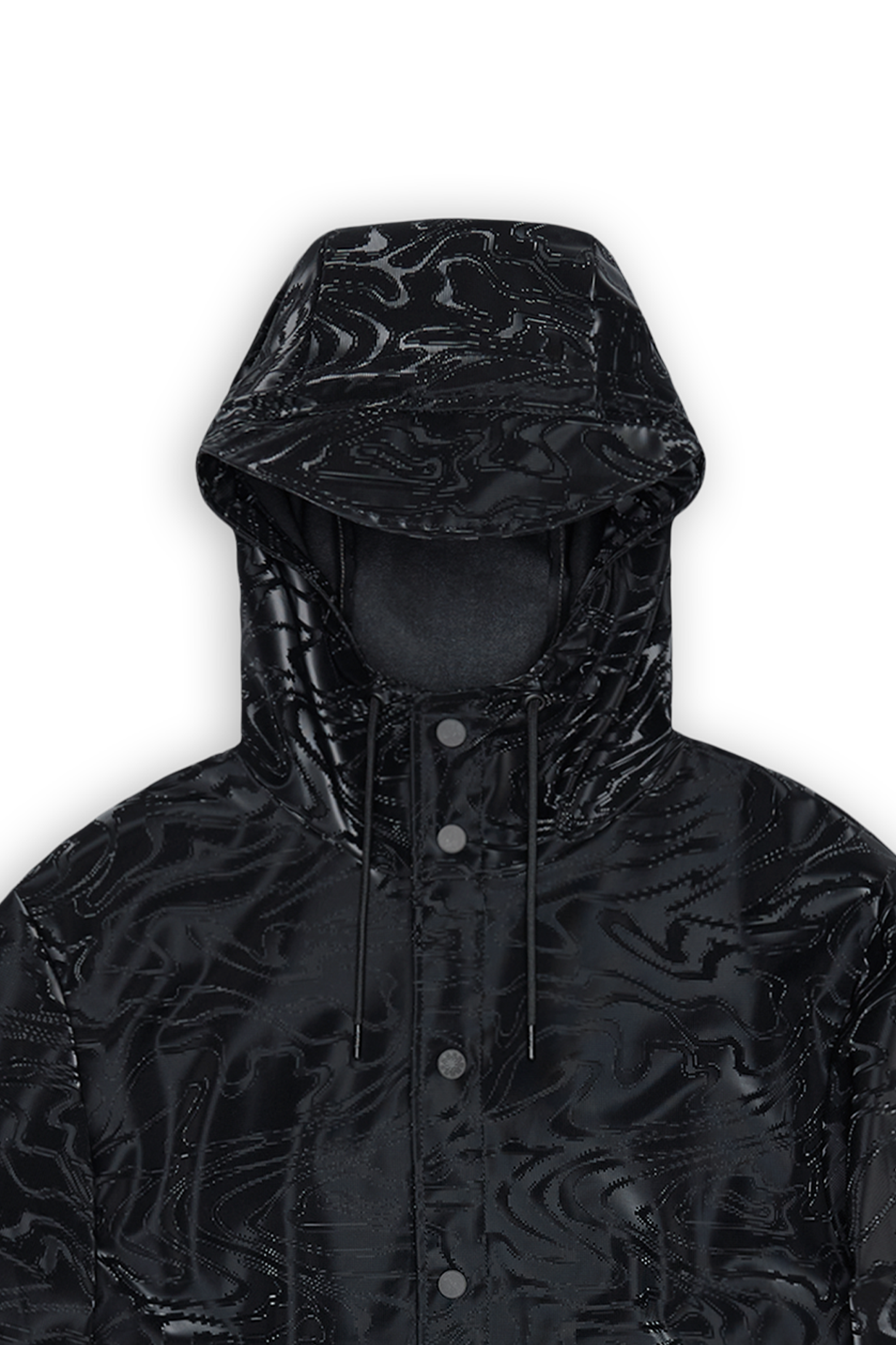 Coupe-vent imperméable à capuche RAINS Noir
