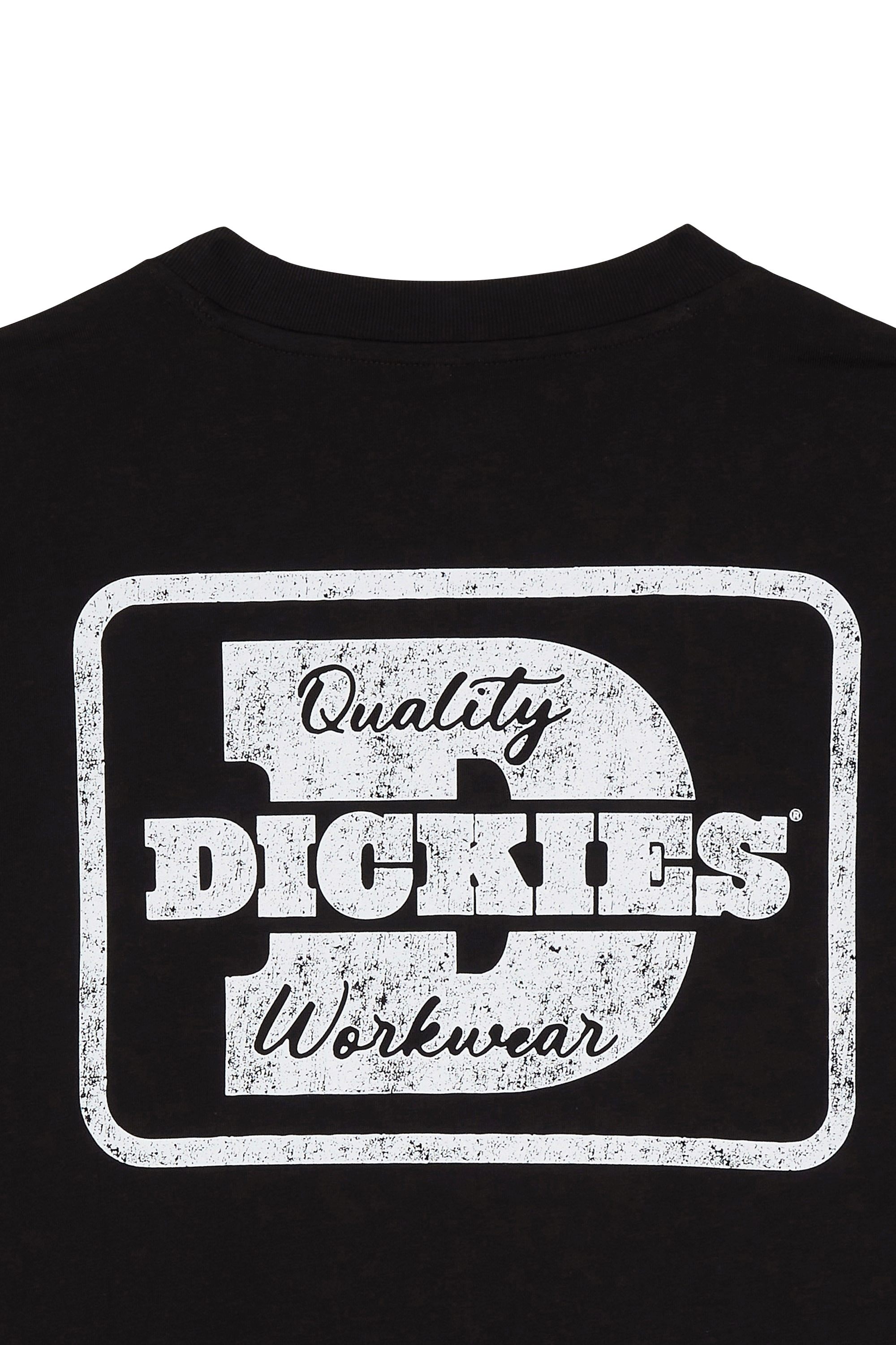 Regular-fit round-neck cotton T-shirt | Black DICKIES Men