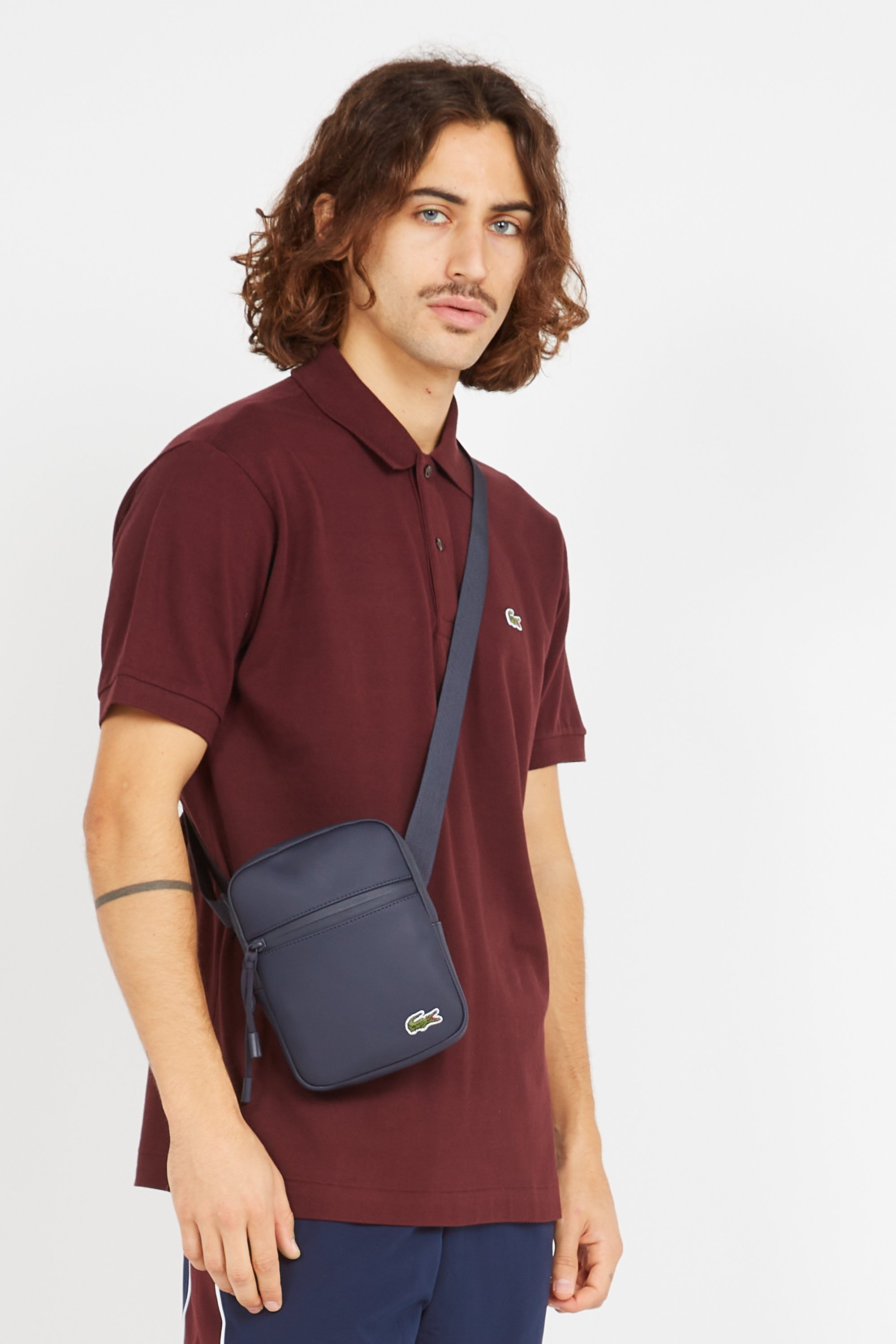 Crossbody Sacoche Lacoste Bleu Sac Bandoulière Bleu Lacoste