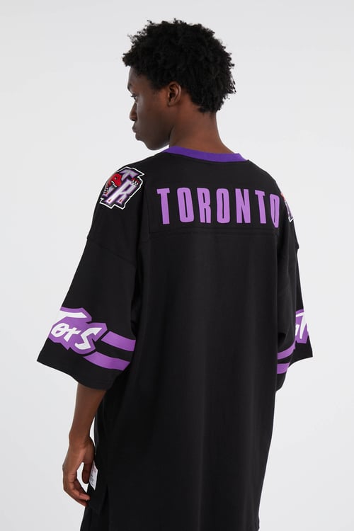 MITCHELL & NESS Regular-fit round-neck cotton T-shirt Black