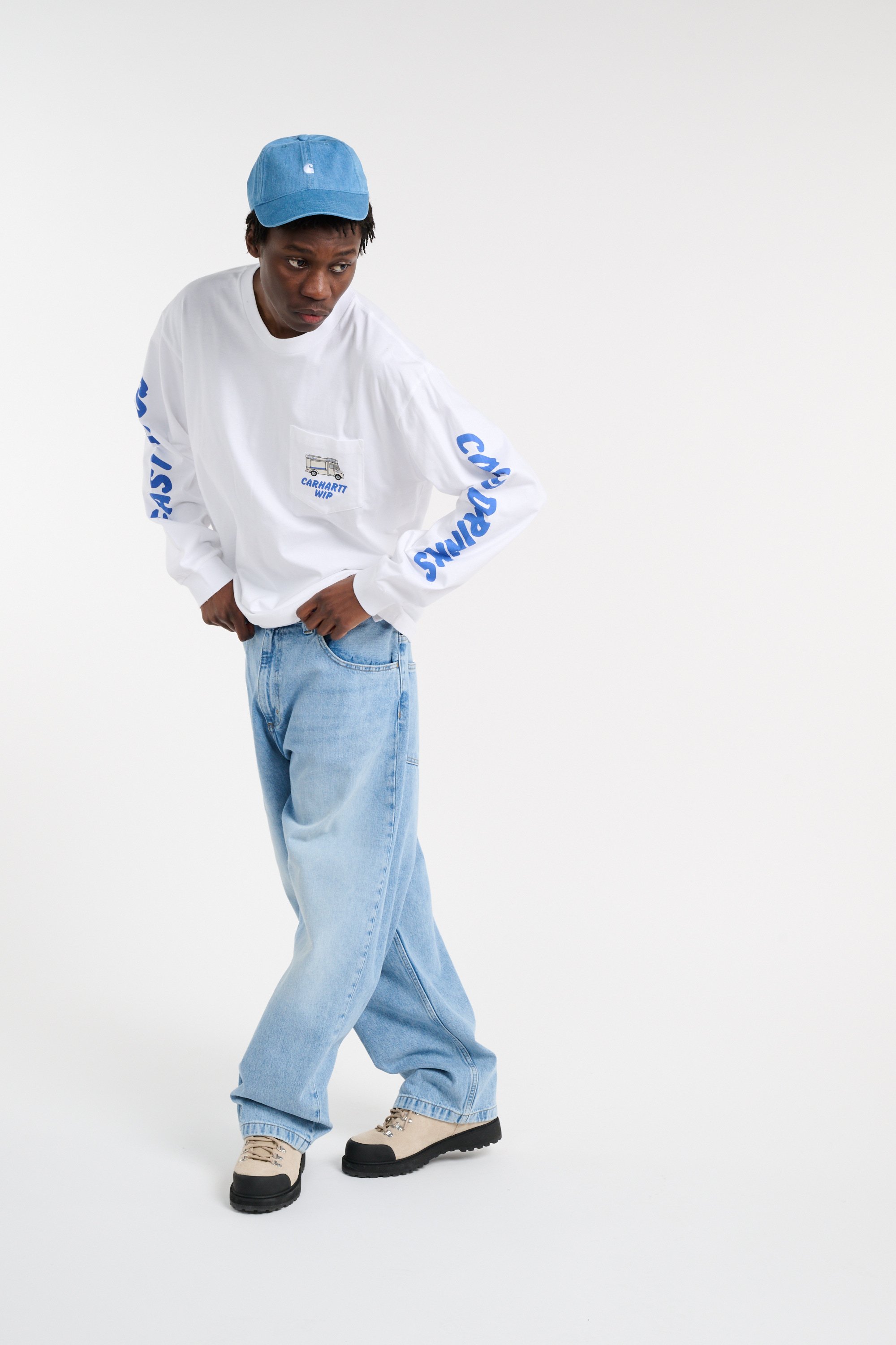 Regular-fit round-neck cotton T-shirt CARHARTT WIP White