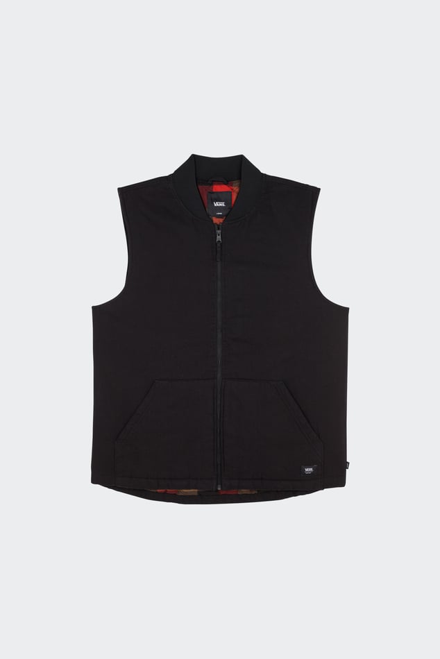 Gilet Plaid Talbot Vest Noir Vans Homme Citadium