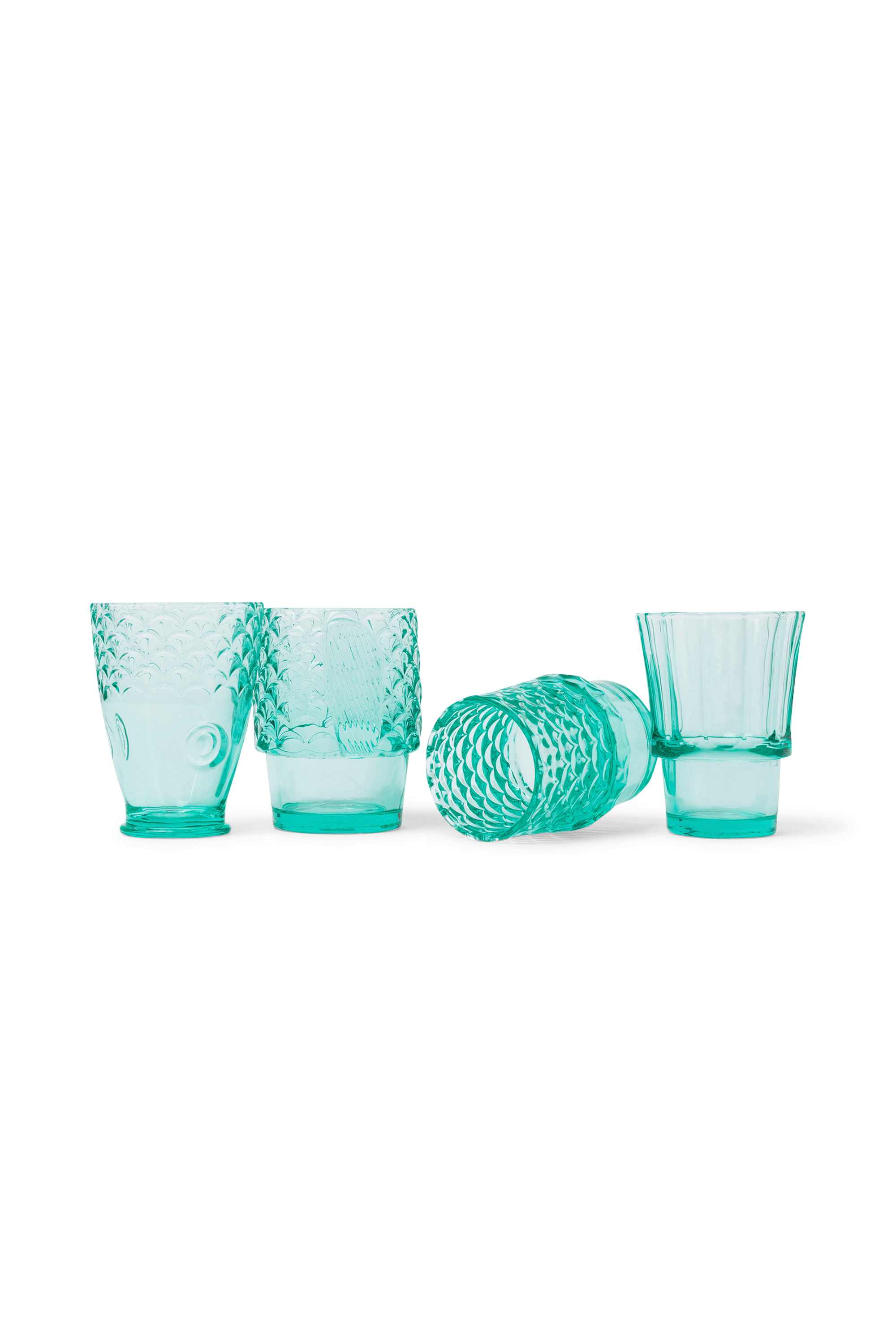 Lot de 4 verres Vert