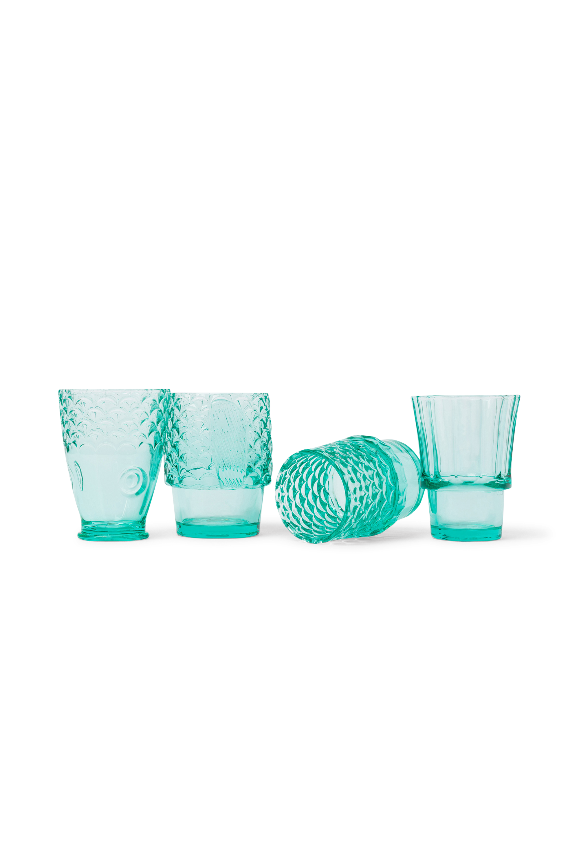 Lot de 4 verres Vert