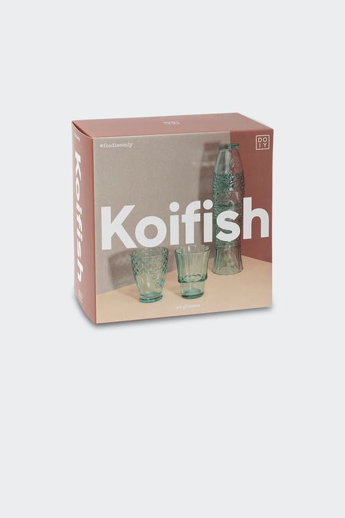 DOIY Lot de 4 verres Vert