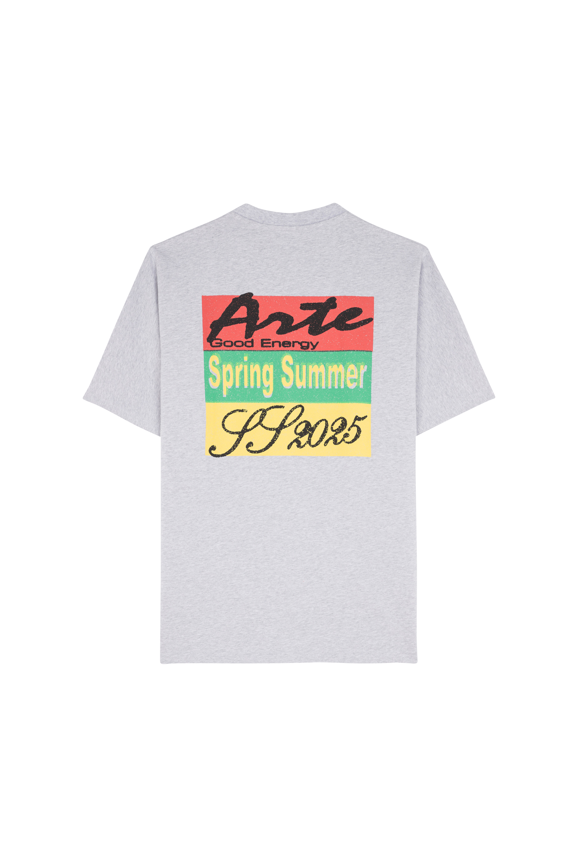 Regular-fit round-neck cotton T-shirt Grey