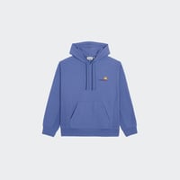 Hoodie Hooded American Script  Blue iris